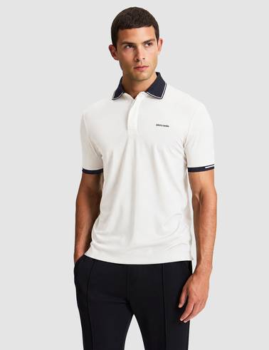 Ekru Regular Fit Düğmeli Polo Yaka Tişört