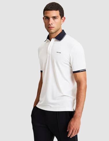 Ekru Regular Fit Düğmeli Polo Yaka Tişört