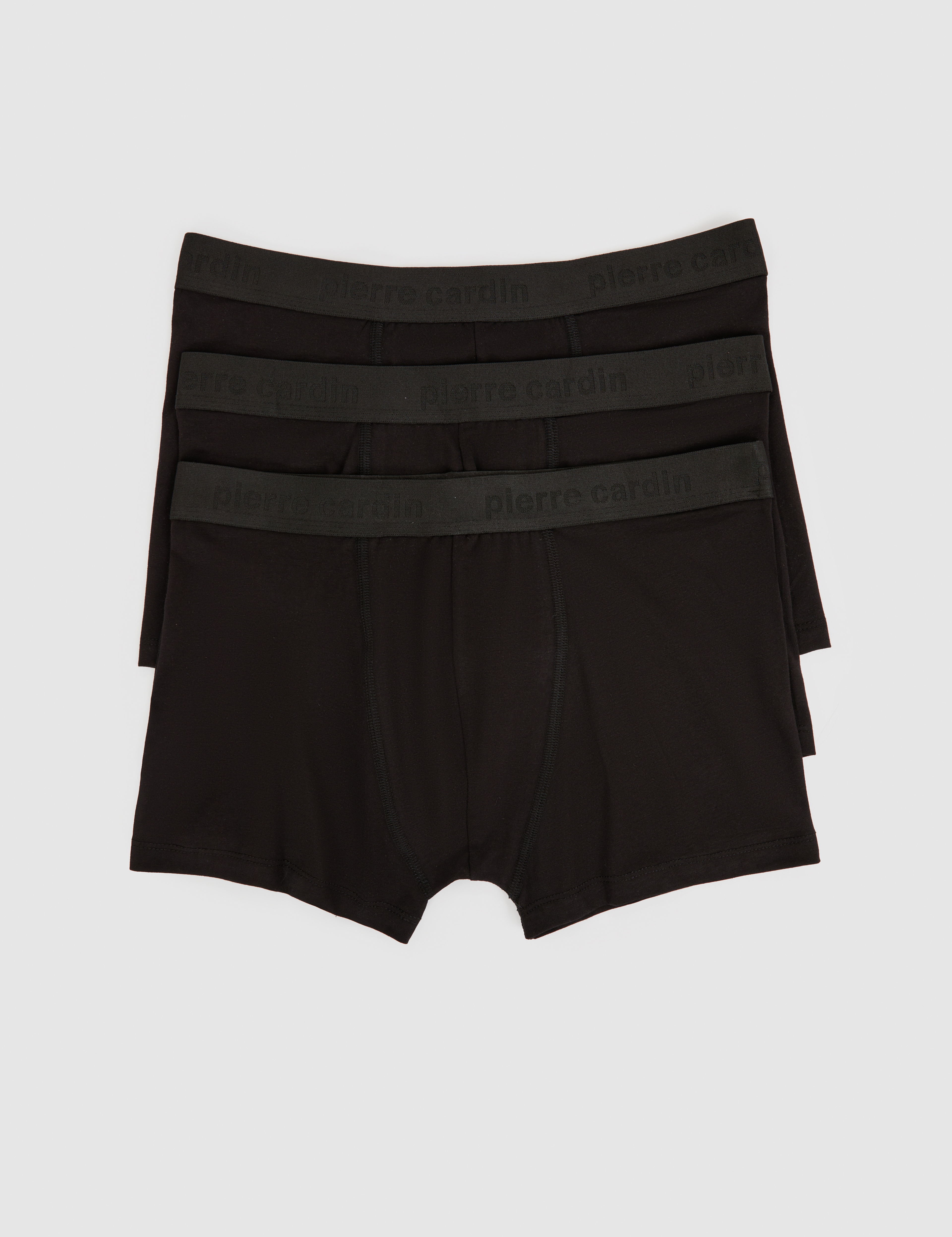 Siyah 3'lü İç Giyim Boxer Set - Image 2