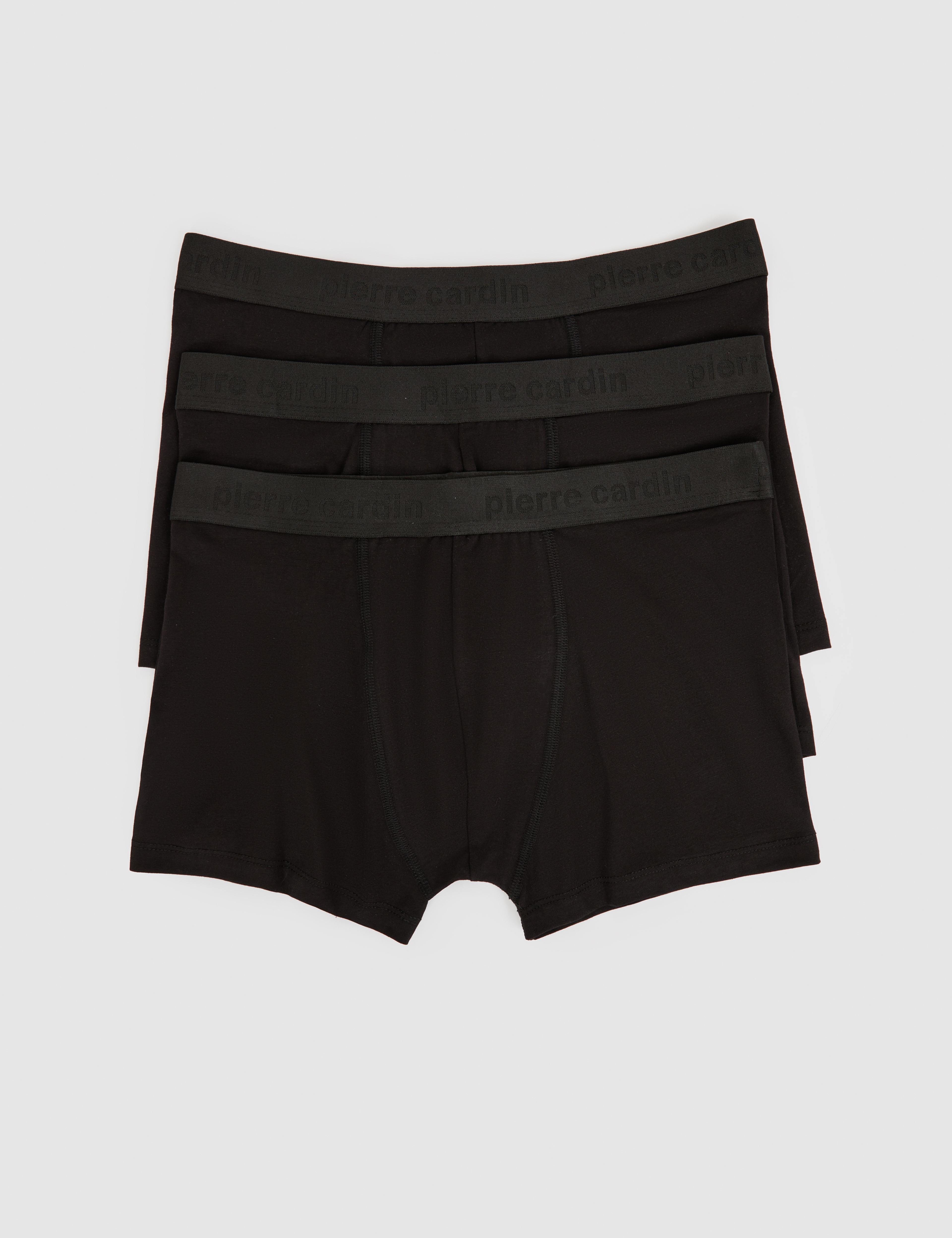 Siyah 3'lü İç Giyim Boxer Set