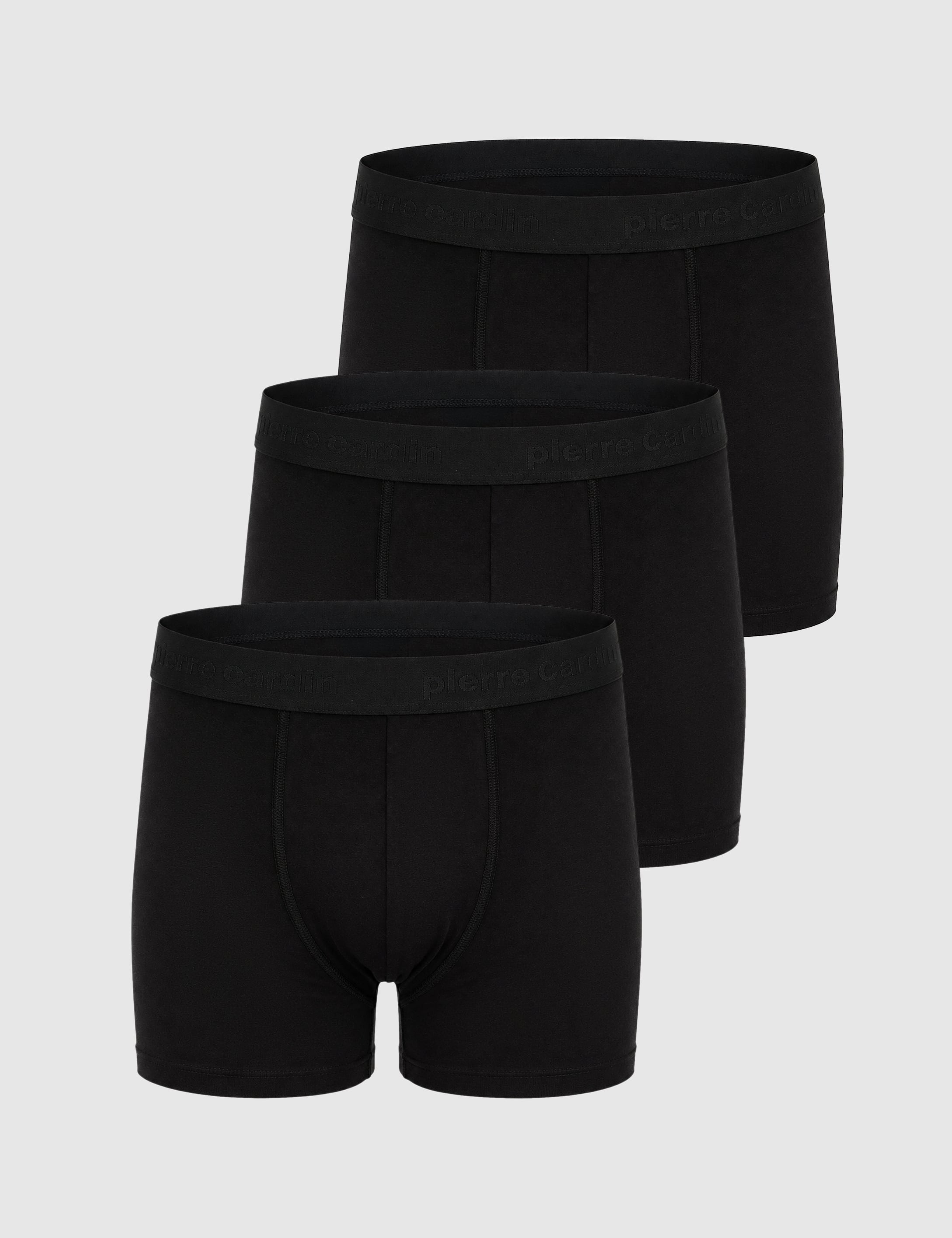 Siyah 3'lü İç Giyim Boxer Set