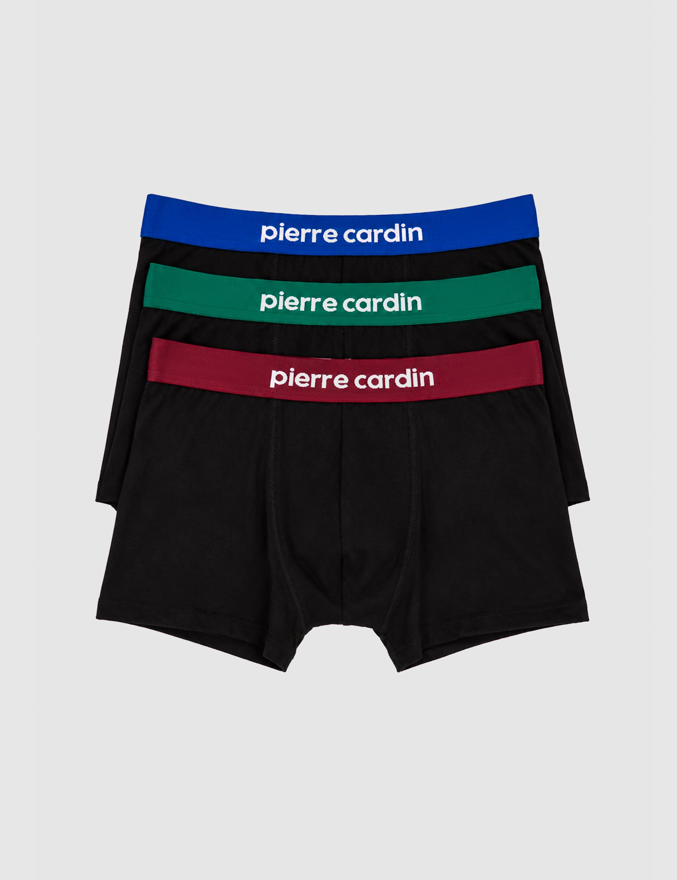Siyah Pamuk Karışımlı 3'lü İç Giyim Boxer Set - 50333770004