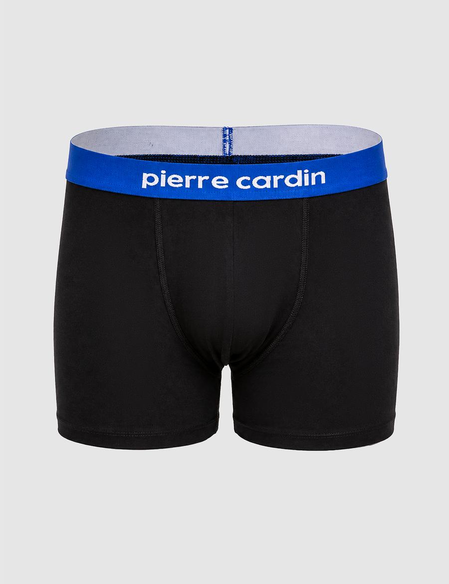 Siyah Pamuk Karışımlı 3'lü İç Giyim Boxer Set