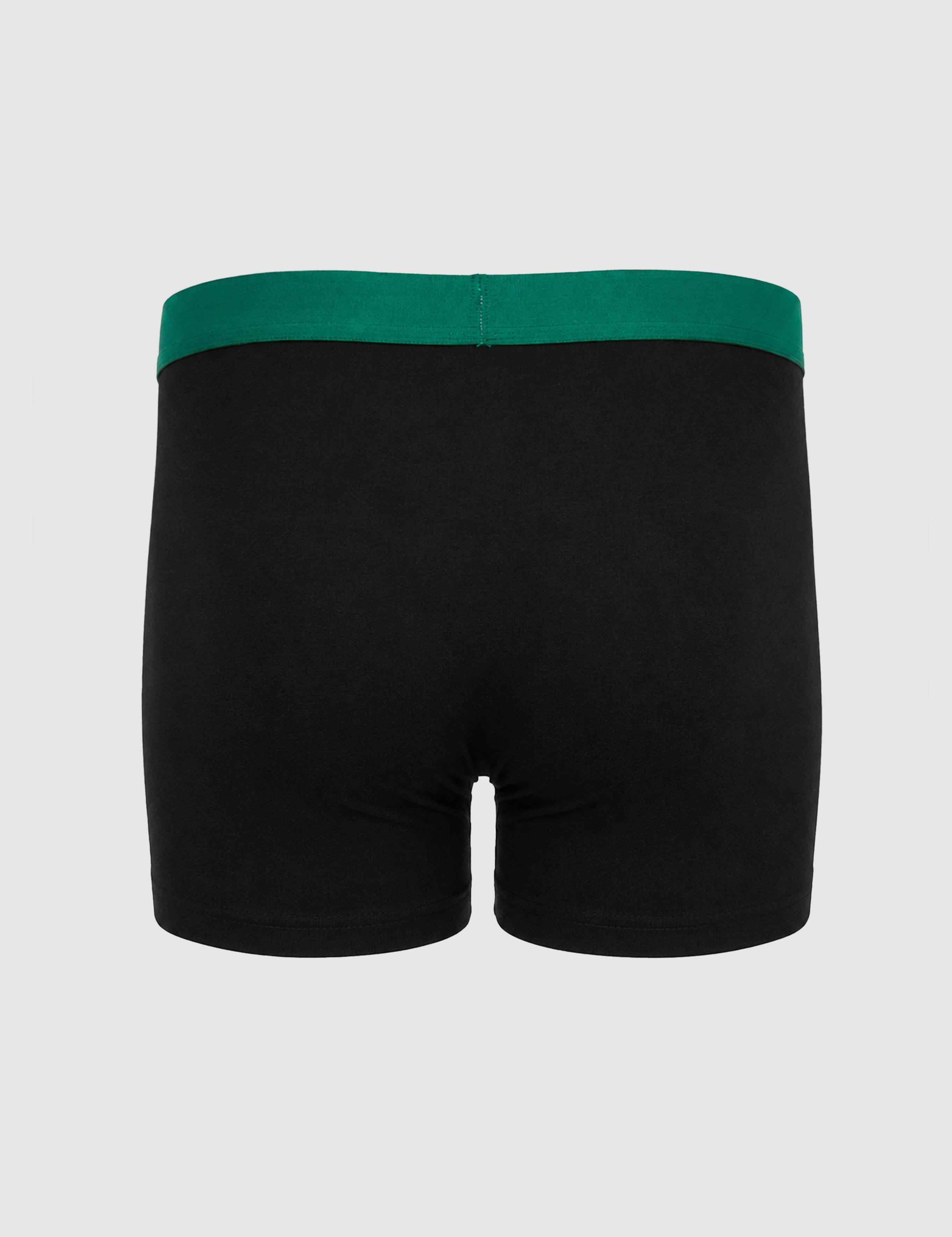 Siyah Pamuk Karışımlı 3'lü İç Giyim Boxer Set