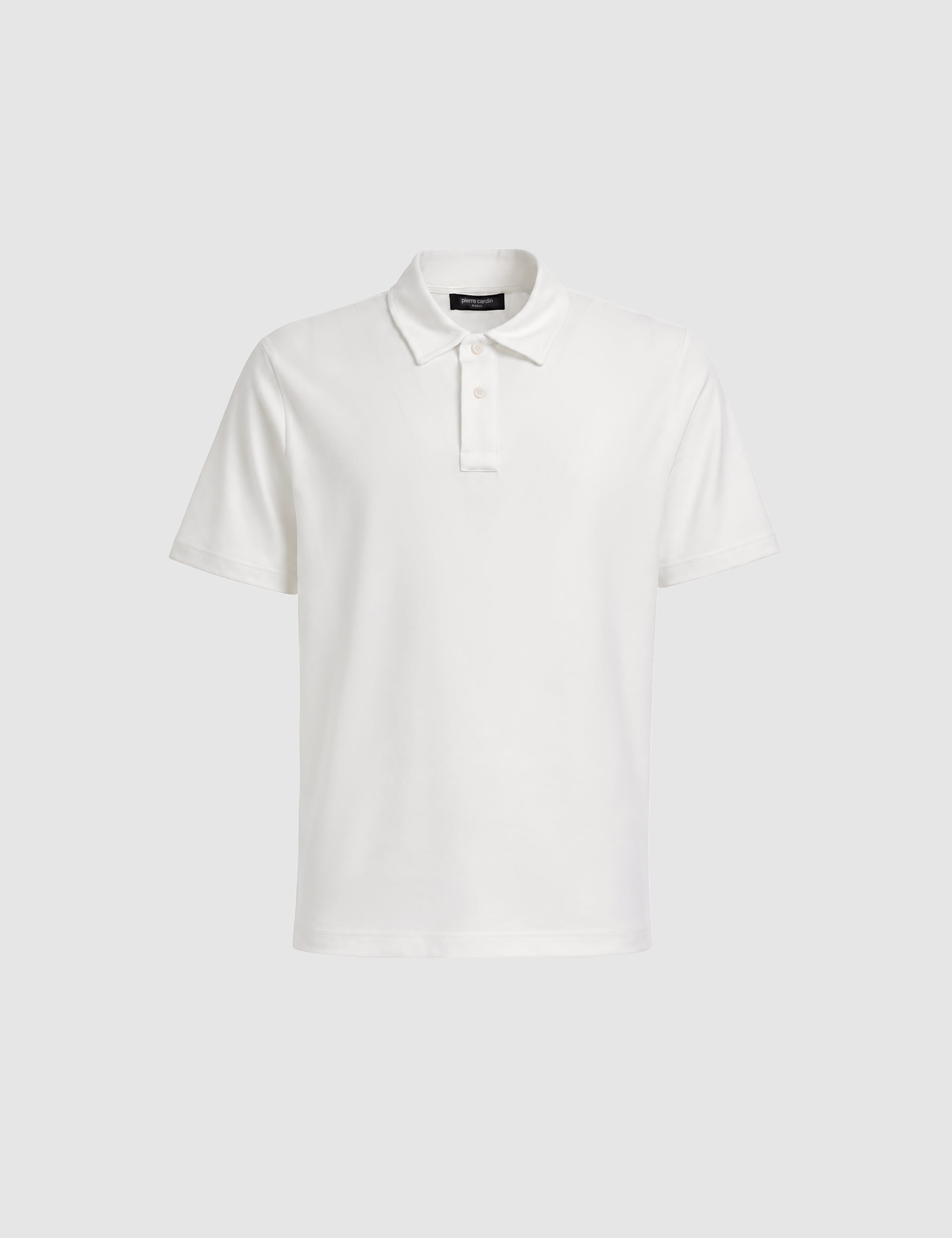 Ekru Regular Fit Düğmeli Polo Yaka Tişört