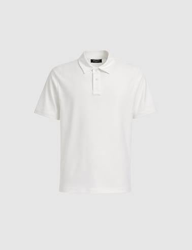 Ekru Regular Fit Düğmeli Polo Yaka Tişört