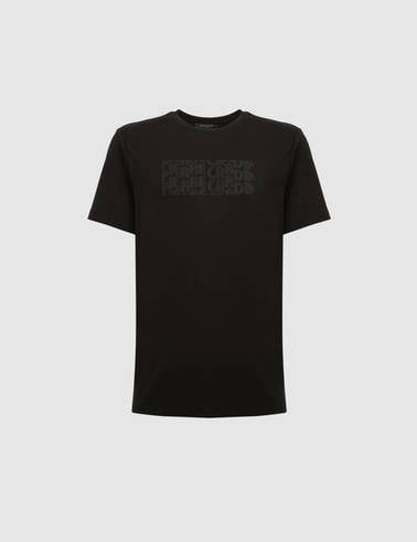 Siyah Regular Fit Bisiklet Yaka Tişört