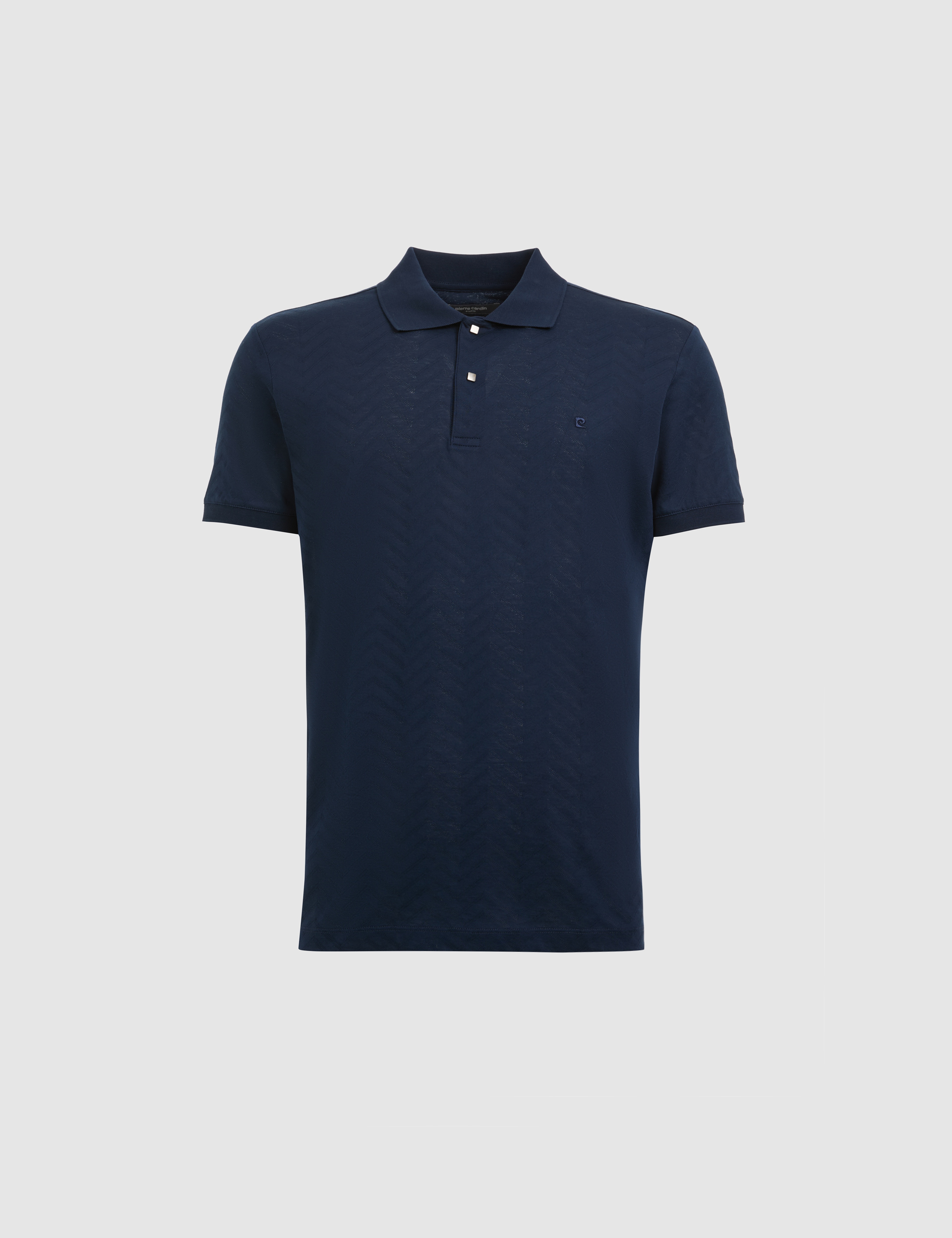 Lacivert Slim Fit %100 Pamuk Düğmeli Polo Yaka Tişört - Image 7