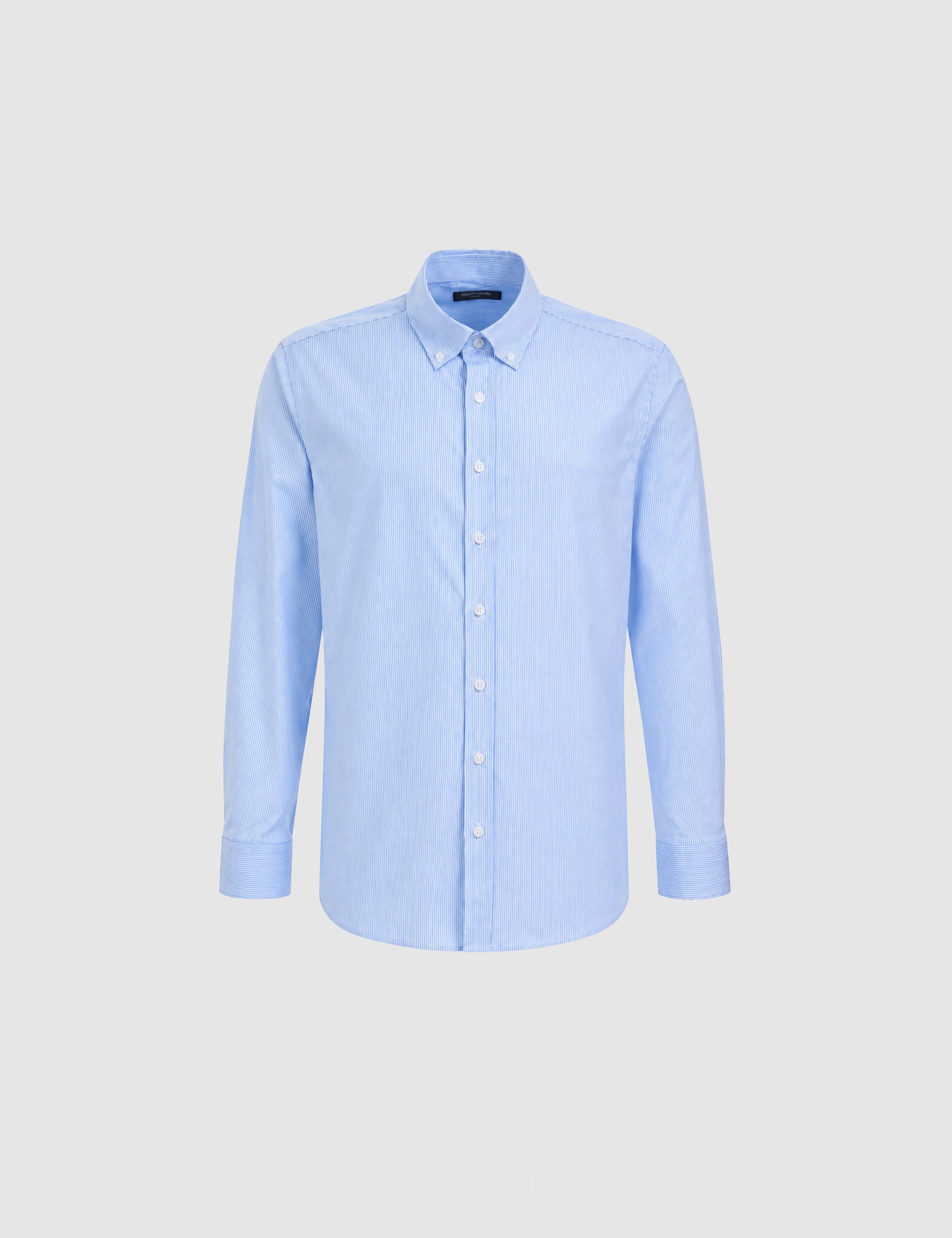 Mavi Çizgili Slim Fit Uzunkollu Gömlek - 50320890007