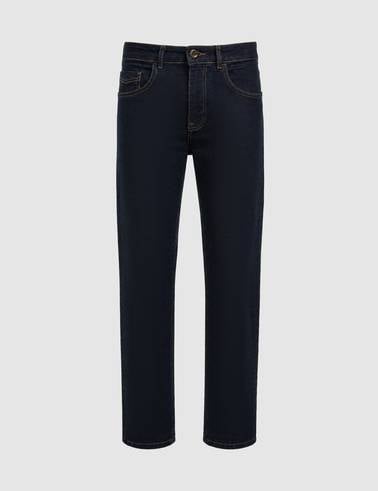 Lacivert Slim Fit Jean Pantolon