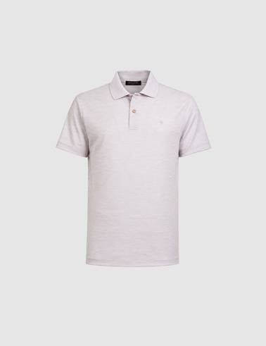 Bej Slim Fit Düğmeli Polo Yaka Tişört