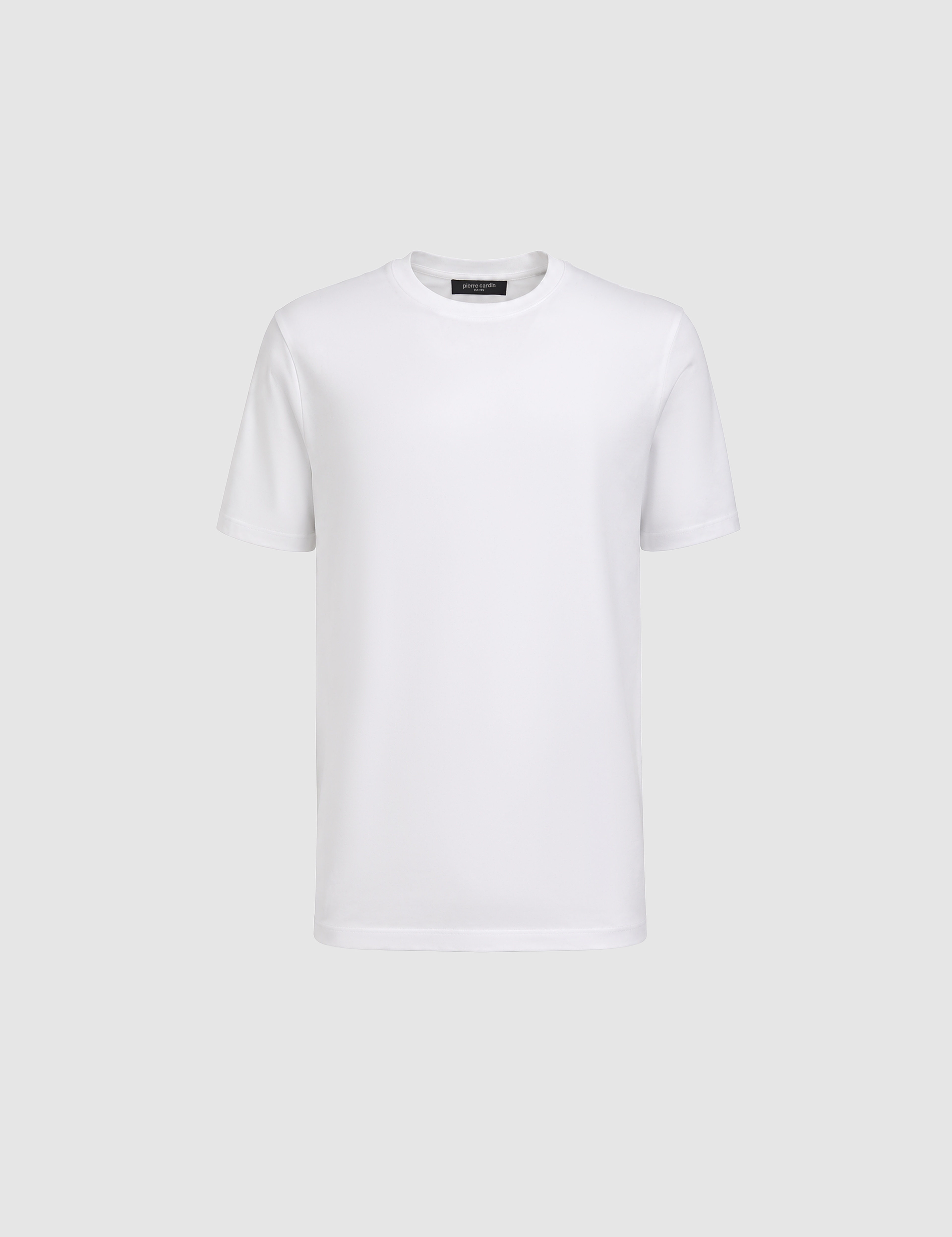 Ekru Regular Fit Bisiklet Yaka Tişört - Image 7