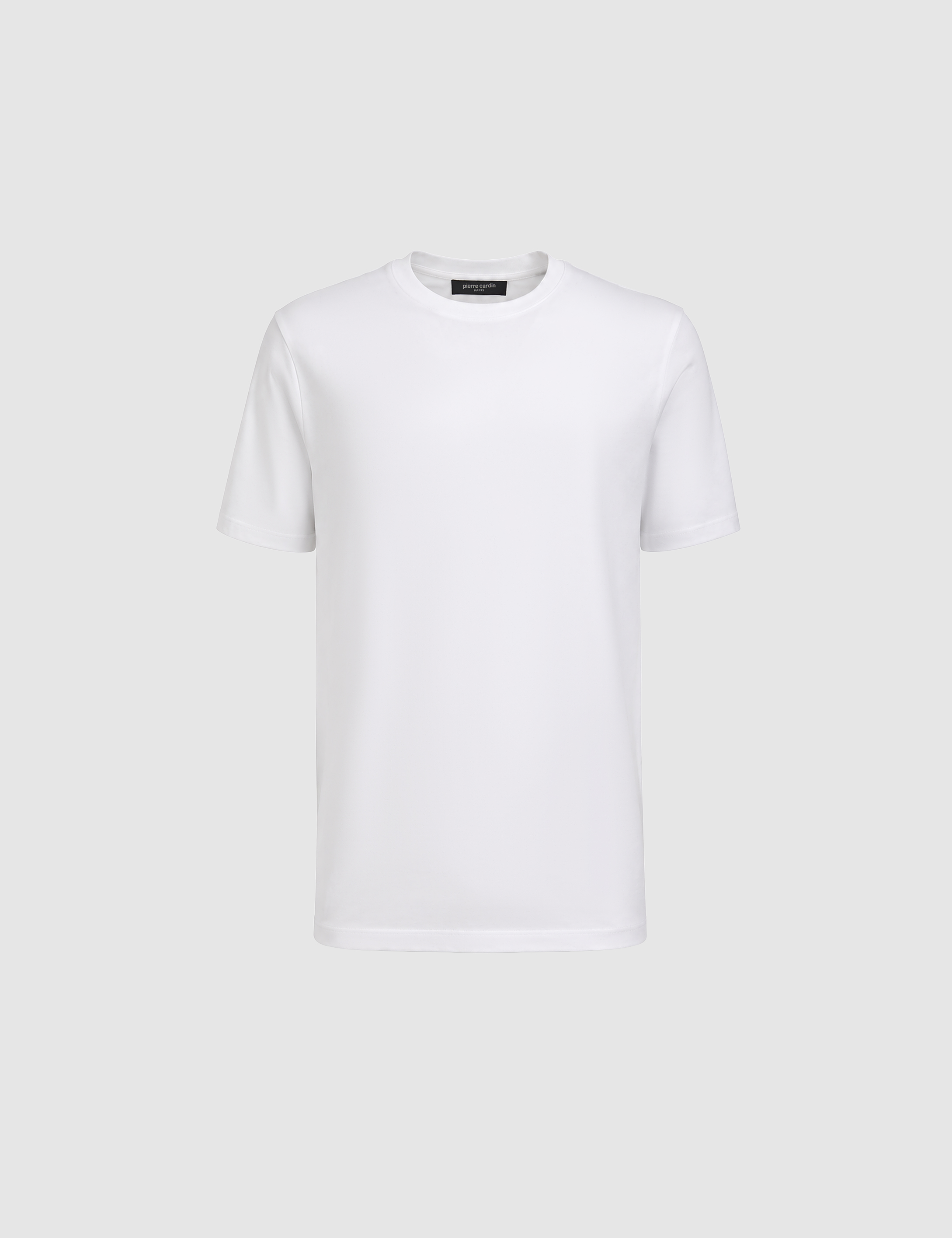 Ekru Regular Fit Bisiklet Yaka Tişört