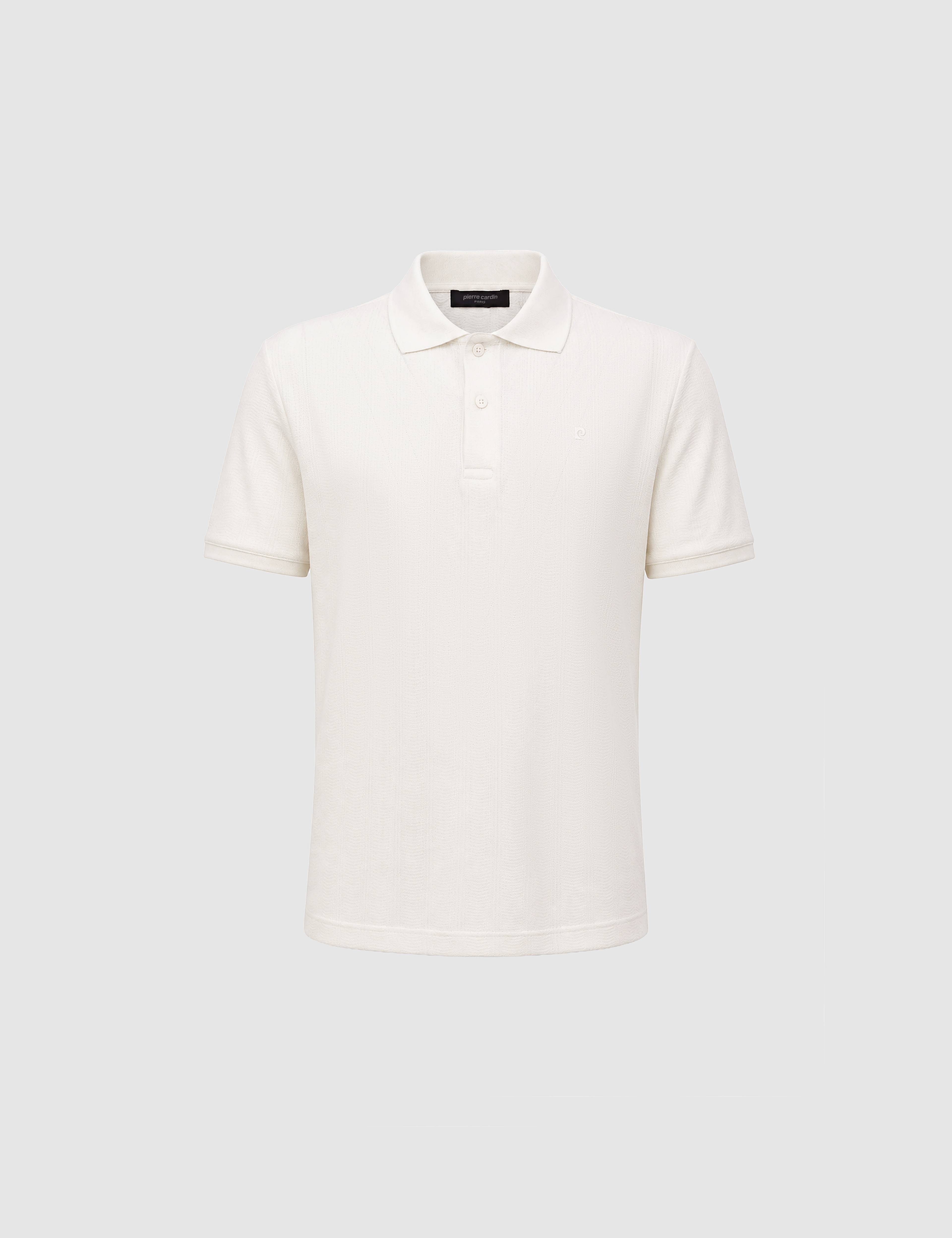 Ekru Slim Fit Düğmeli Polo Yaka Tişört - Image 7