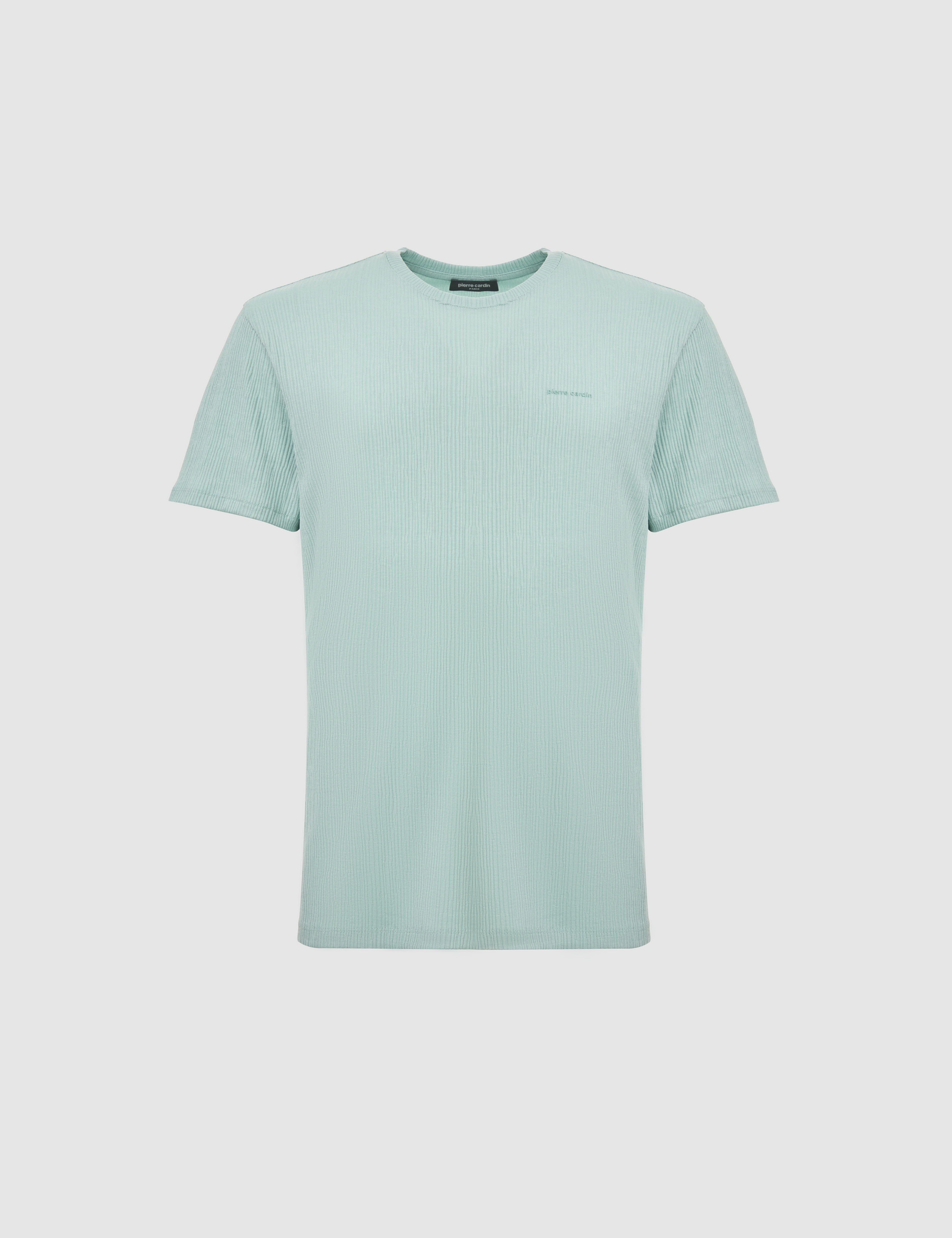Su Yeşili Regular Fit Bisiklet Yaka Tişört