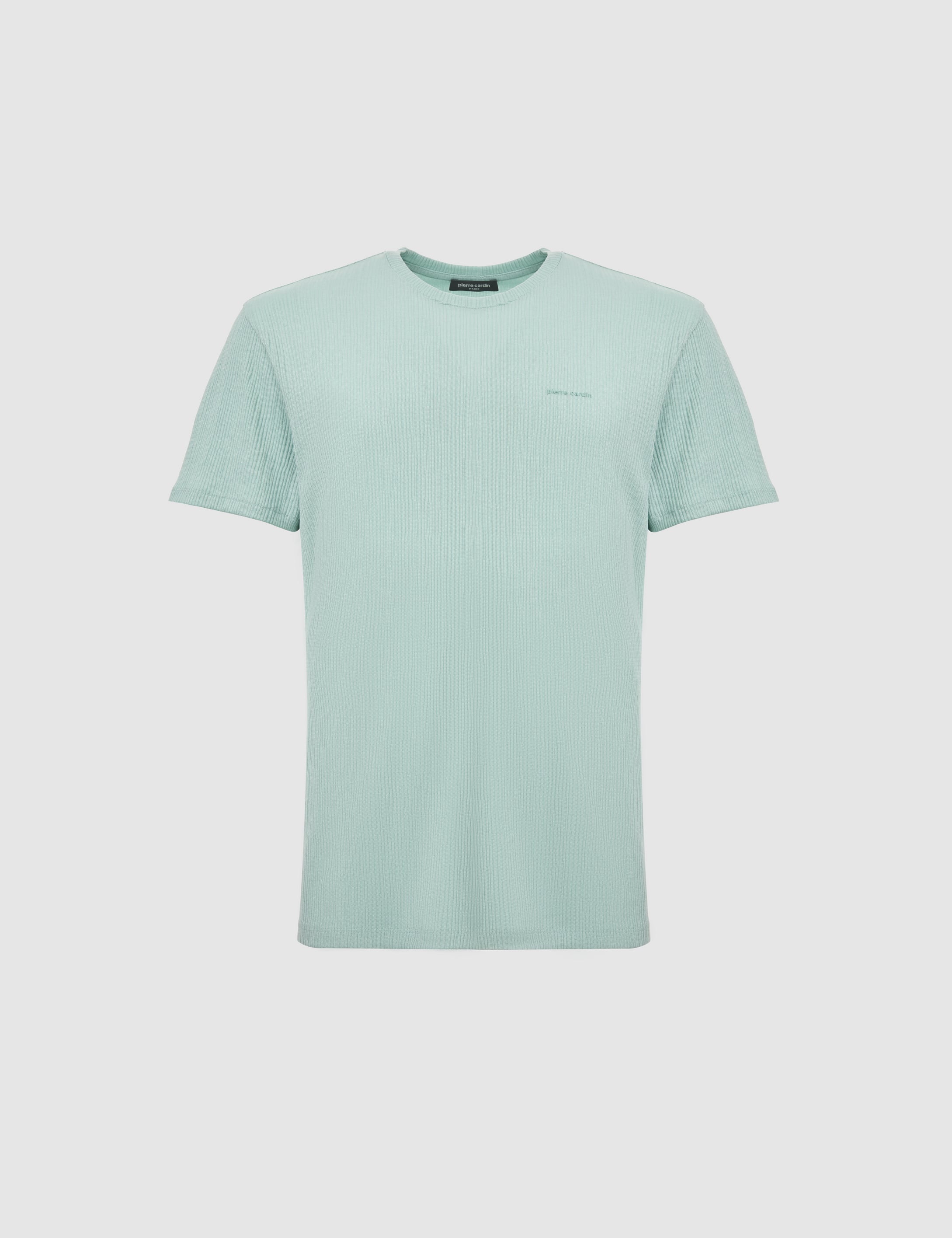 Su Yeşili Regular Fit Bisiklet Yaka Tişört