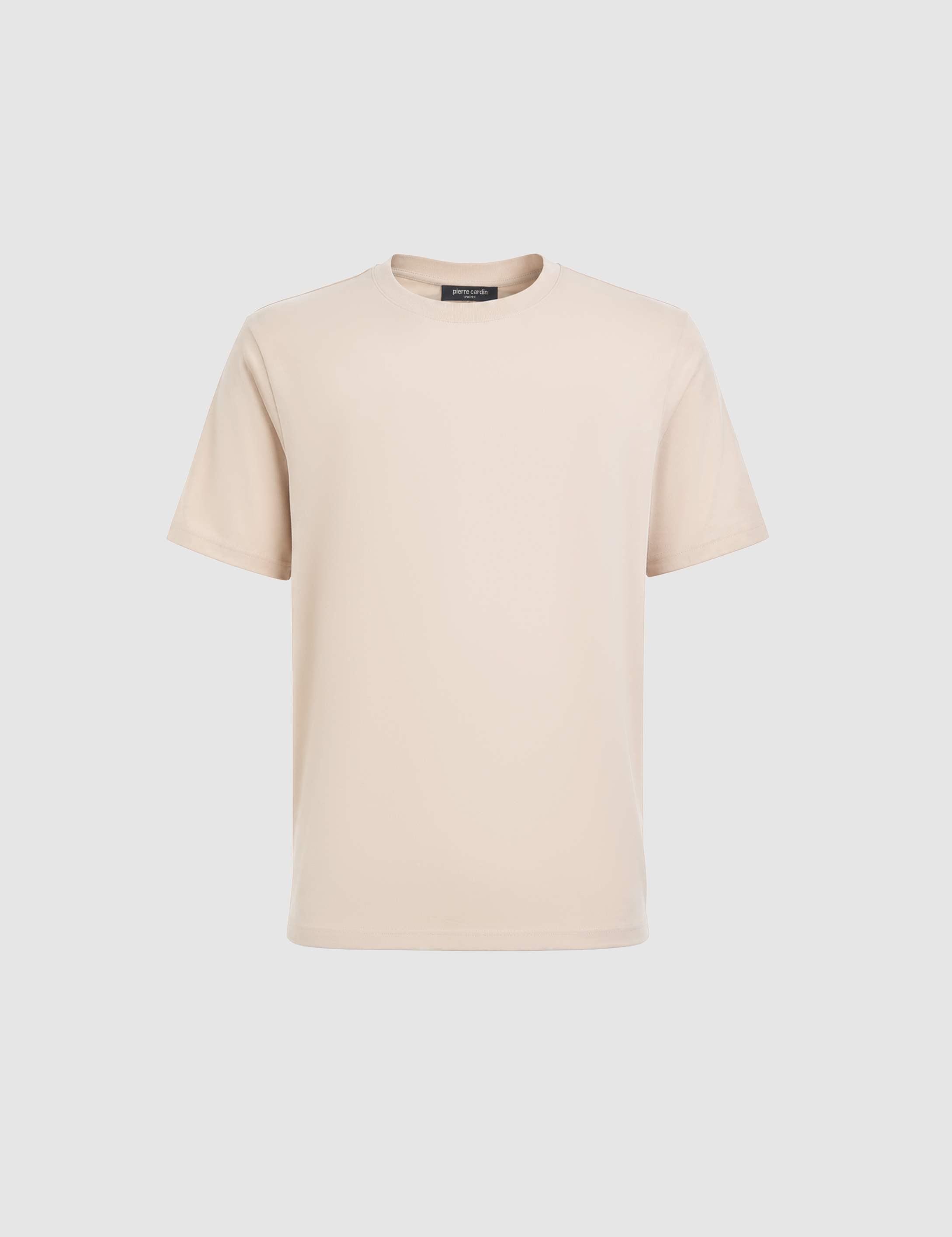 Bej Regular Fit Bisiklet Yaka Tişört - 50323973041