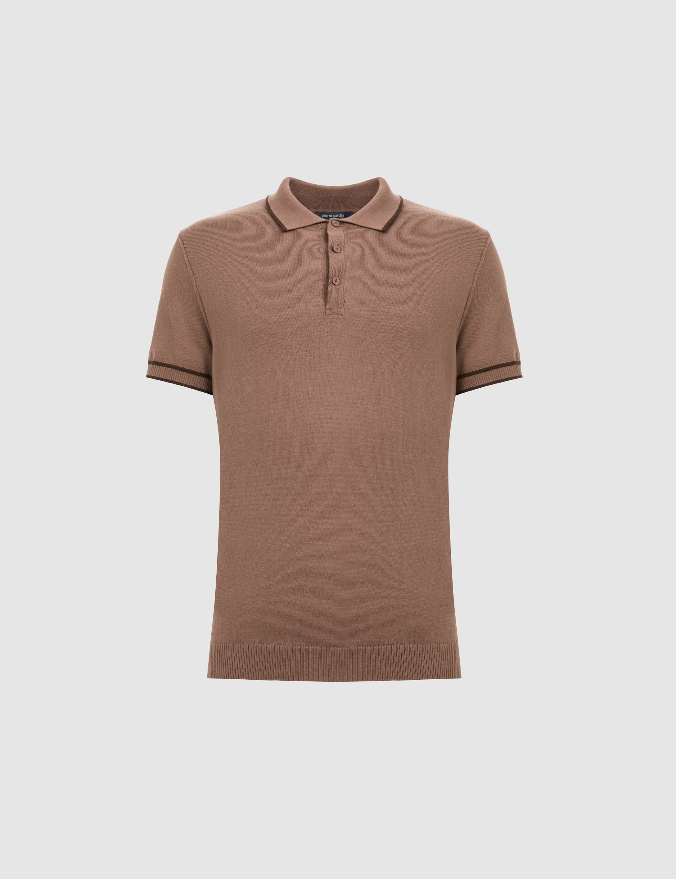 Vizon Slim Fit %100 Pamuk Düğmeli Polo Yaka Triko Tişört