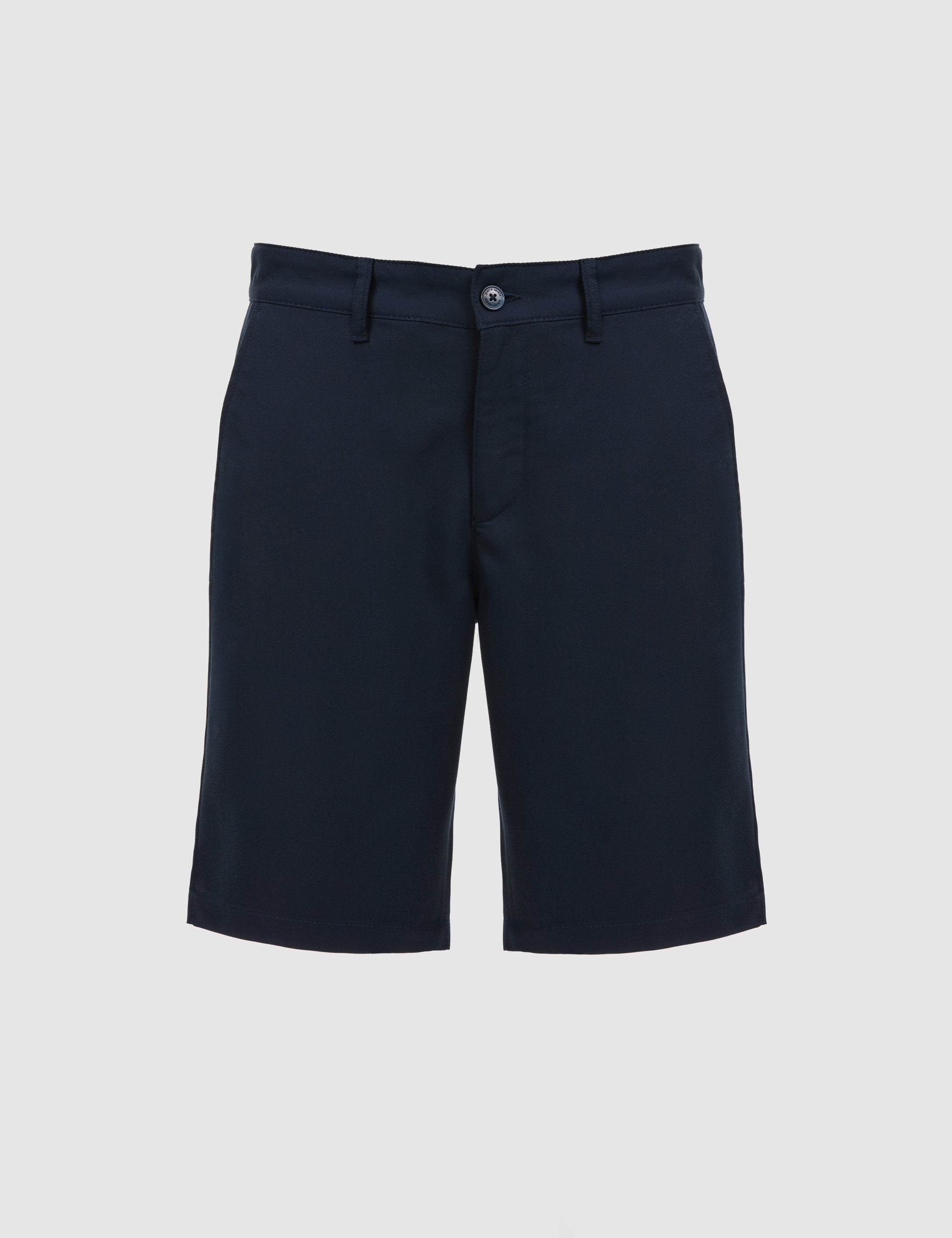 Lacivert Slim Fit Dokuma Şort - 50321831042