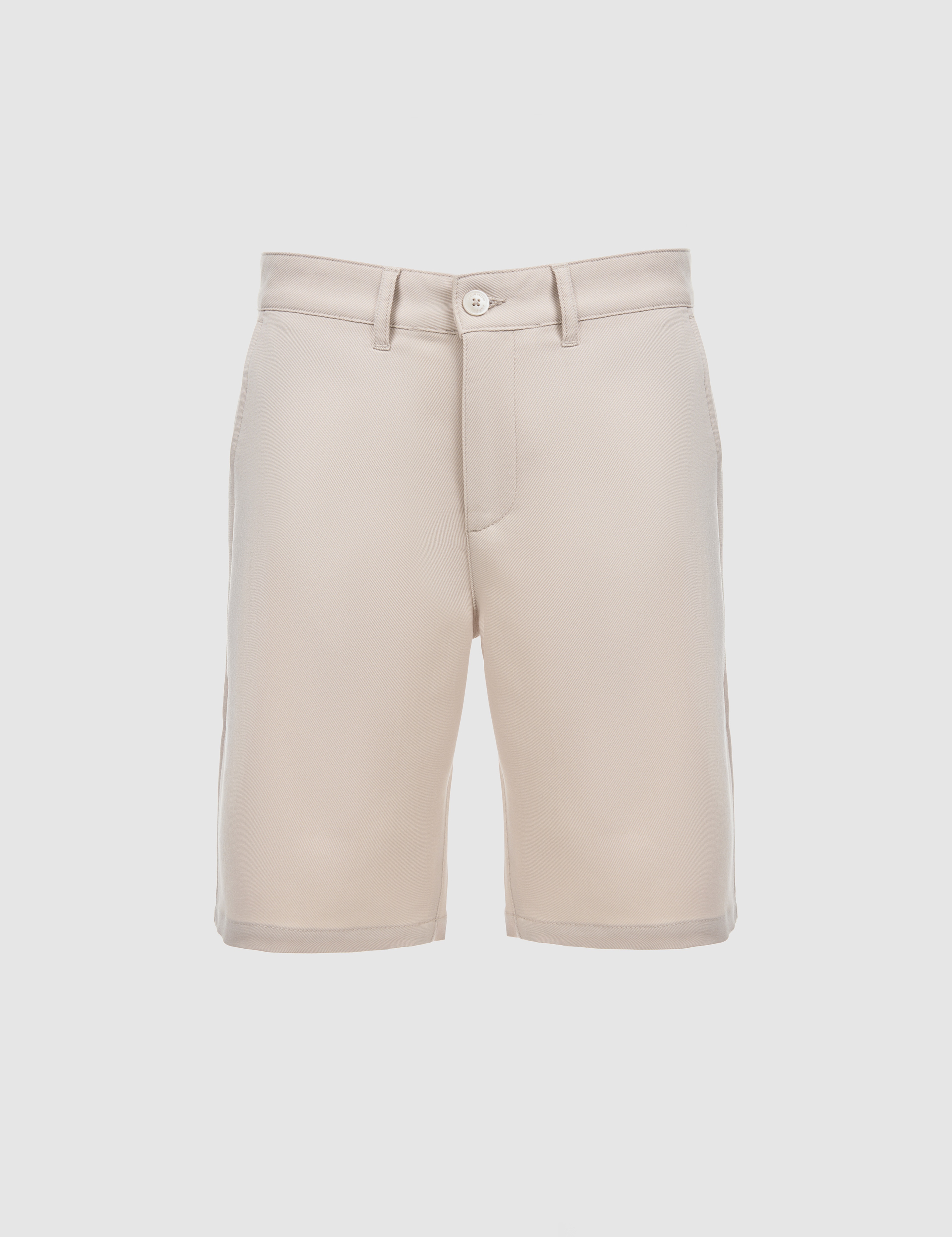 Bej Slim Fit Dokuma Şort - Image 7