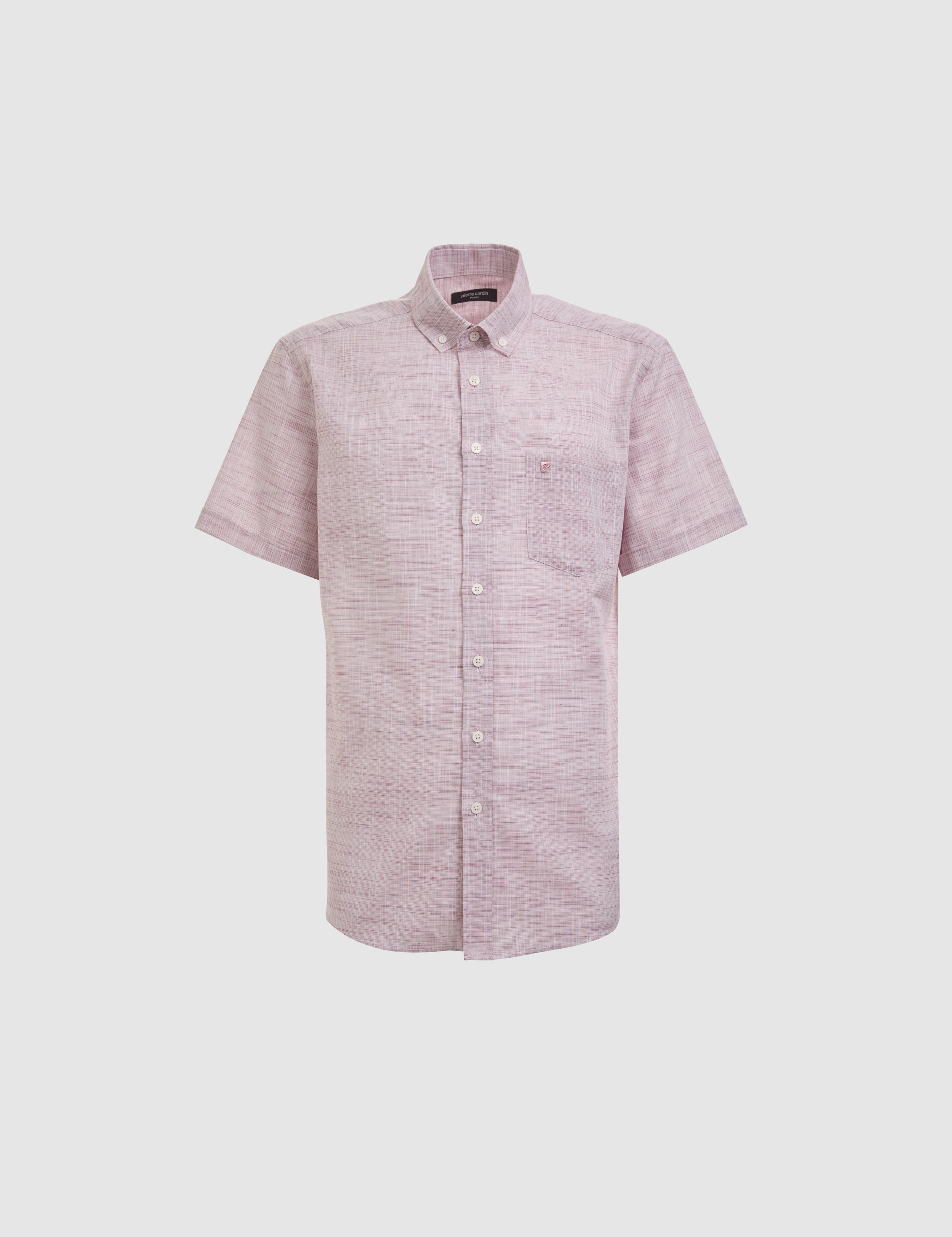 Bordo %100 Pamuk Regular Fit Yazlık Gömlek - Image 7