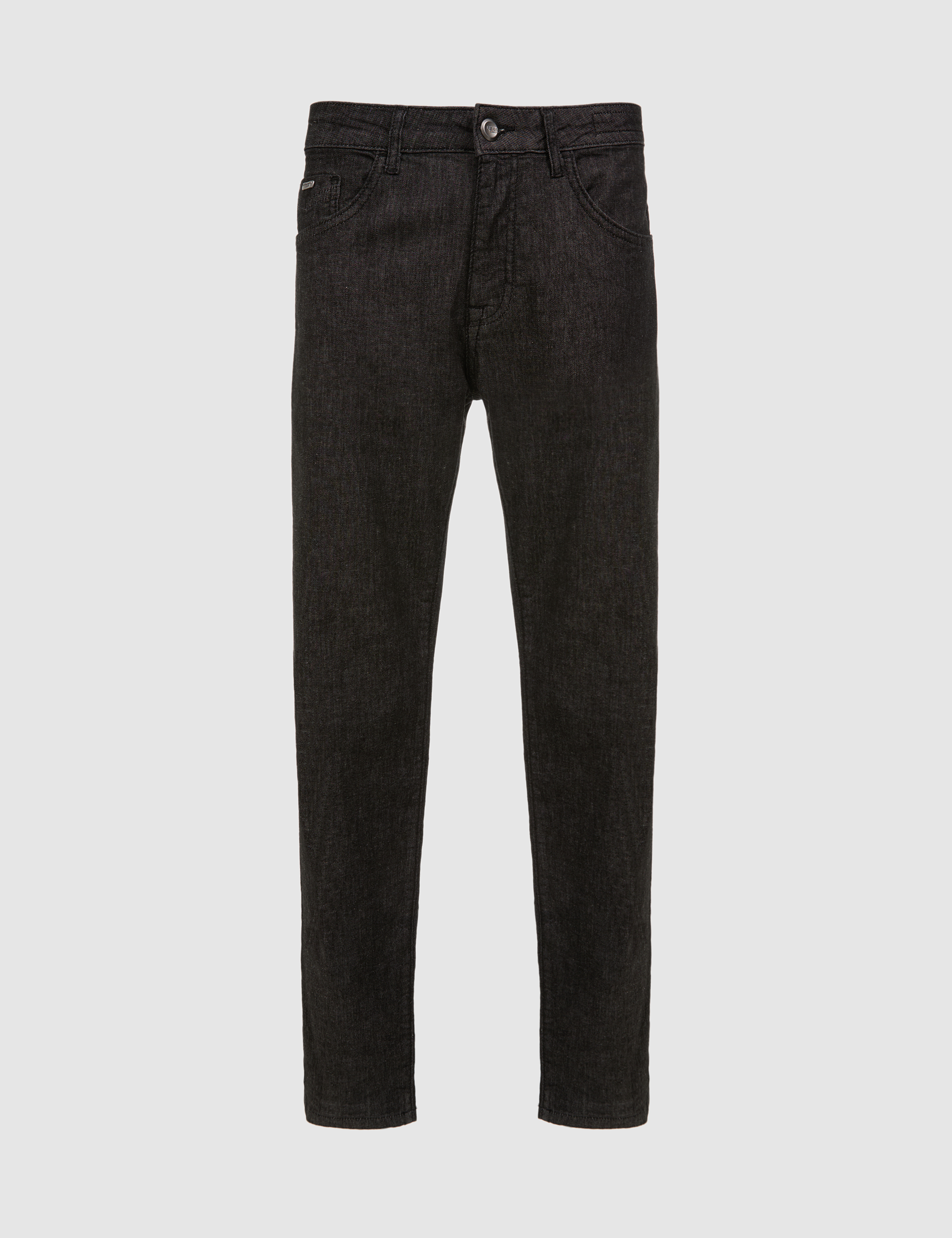 Siyah Straight Fit Jean Pantolon