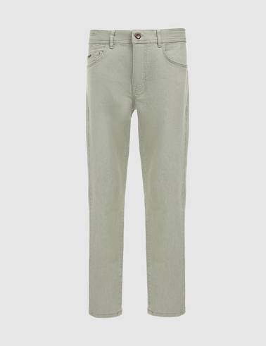Haki Slim Fit Jean Pantolon