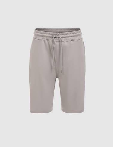 Gri Comfort Fit Örme Şort