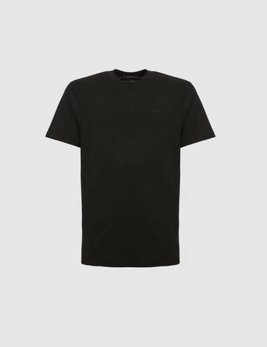 Siyah Regular Fit Bisiklet Yaka Tişört