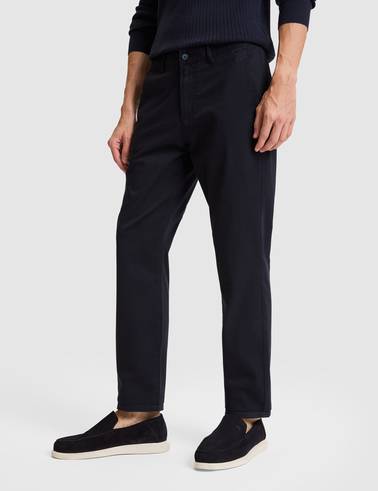 Lacivert Regular Fit Basic Kanvas Pantolon