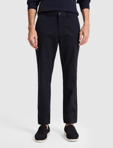 Lacivert Regular Fit Basic Kanvas Pantolon