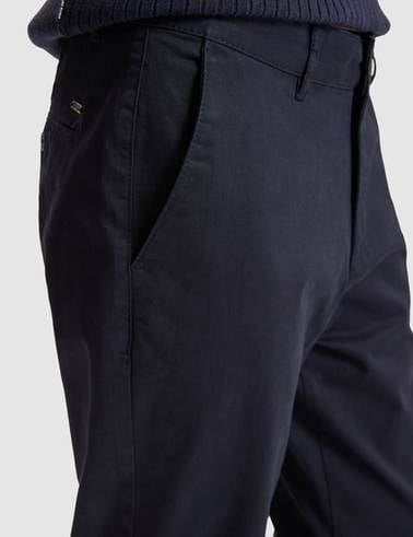 Lacivert Regular Fit Basic Kanvas Pantolon