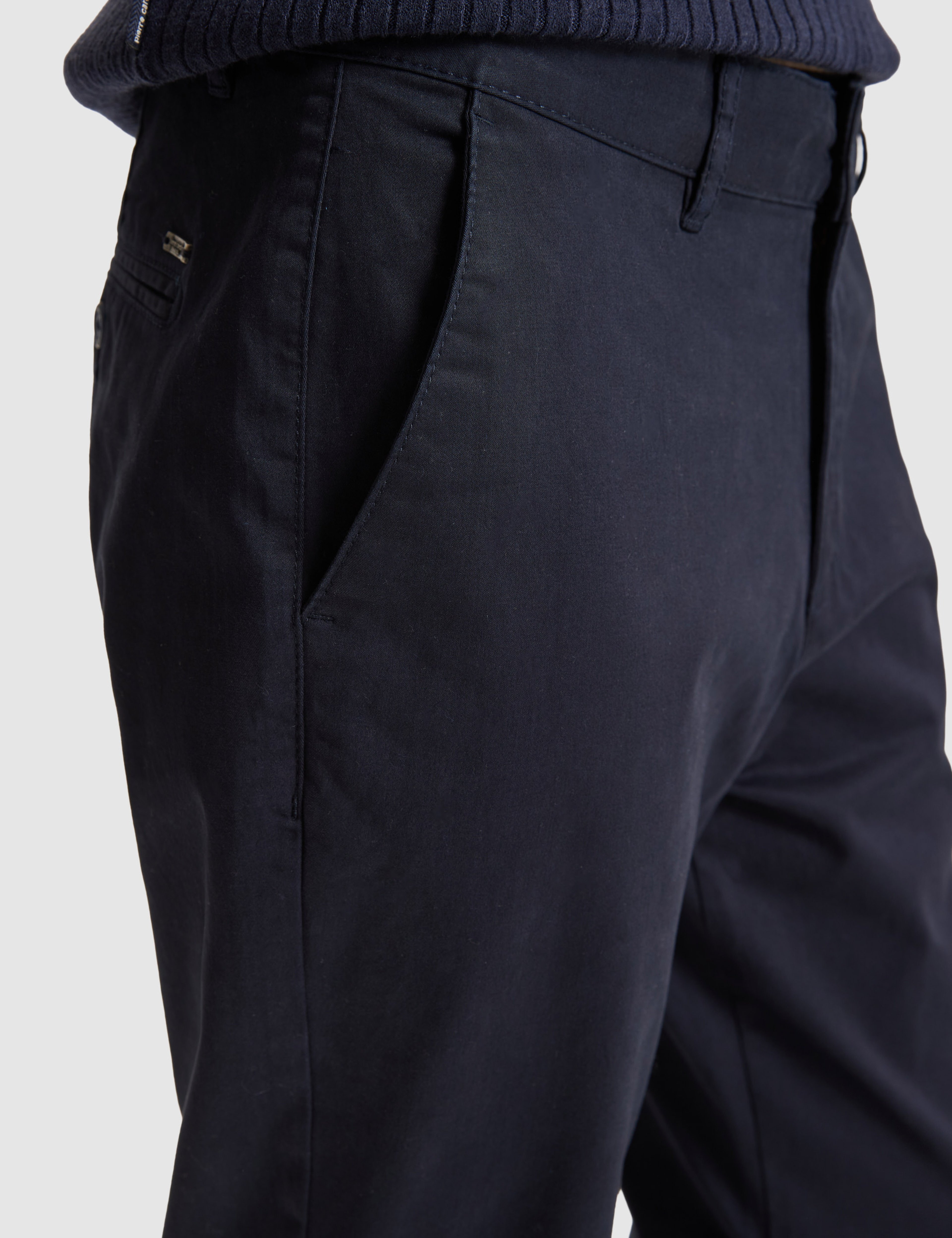 Lacivert Regular Fit Basic Kanvas Pantolon
