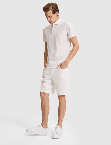 Beyaz Slim Fit Tişört
