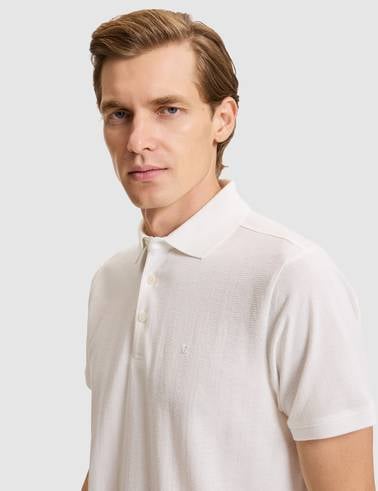 Beyaz Slim Fit Tişört