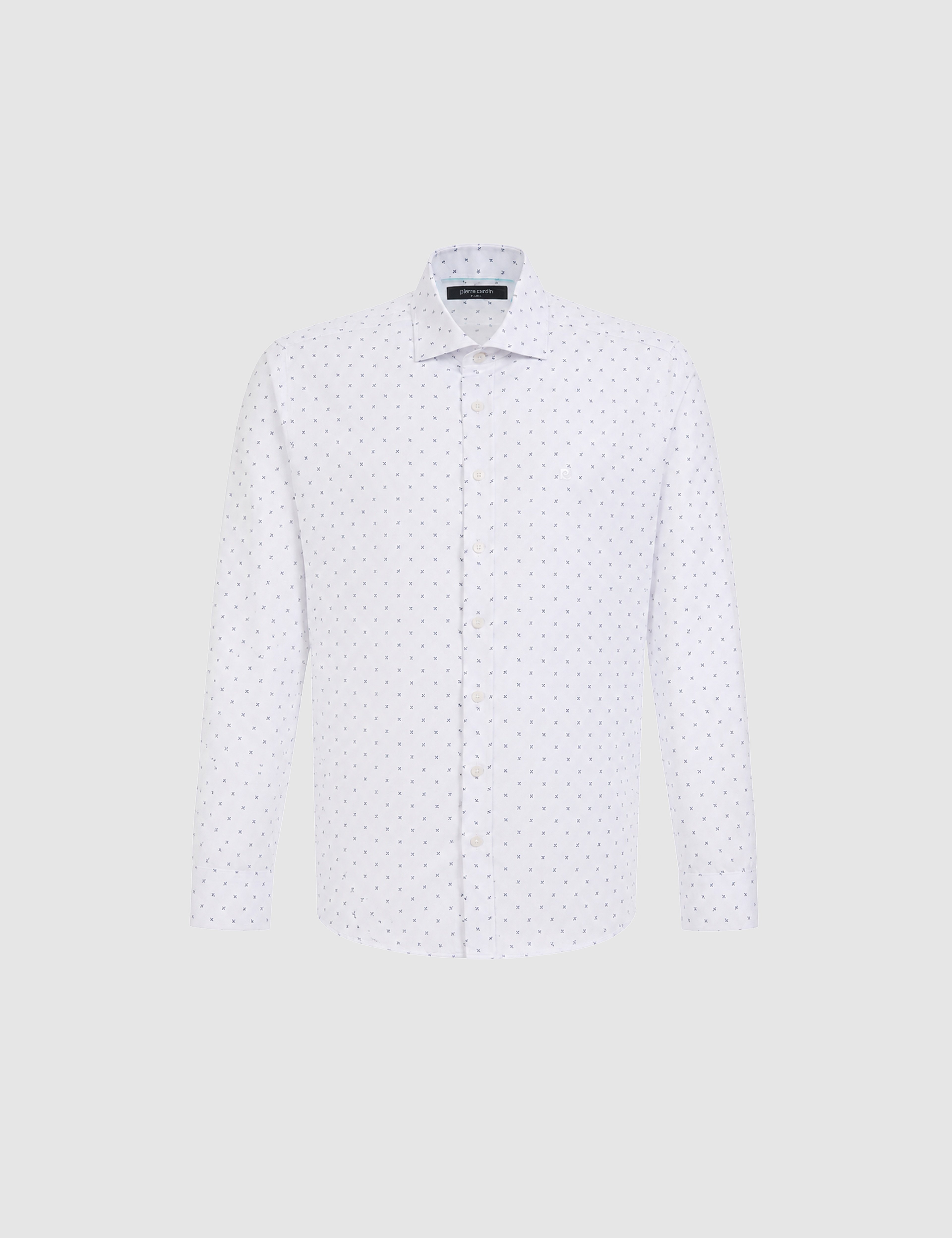 Beyaz Slim Fit Uzun Kollu Gömlek