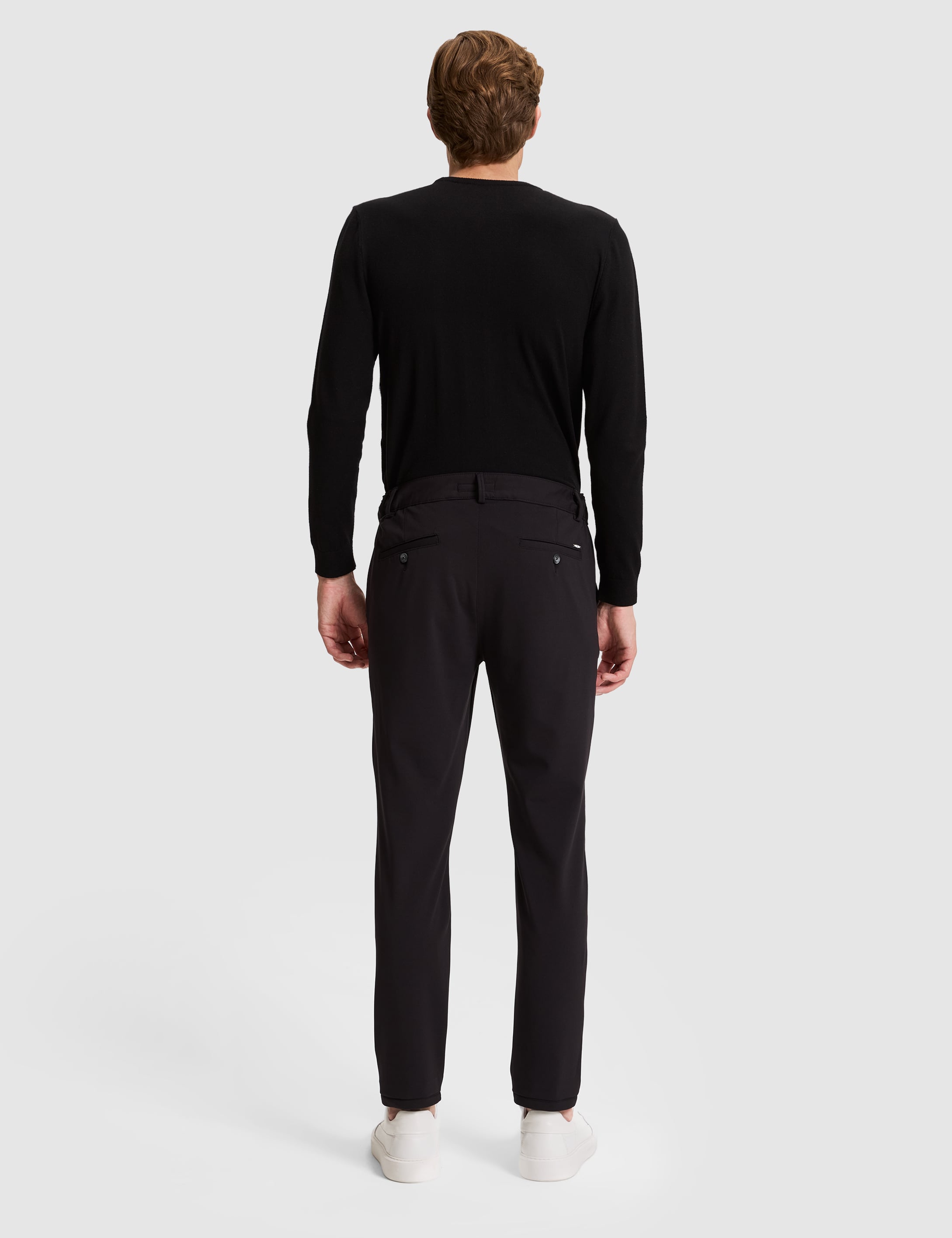 Siyah Slim Fit Beli Lastikli Kordonlu Jogger Kanvas Pantolon