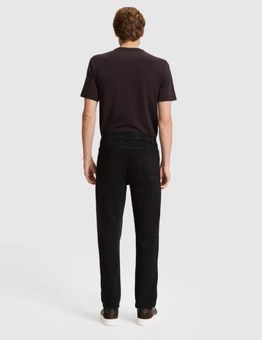 Siyah Straight Fit Jean Pantolon