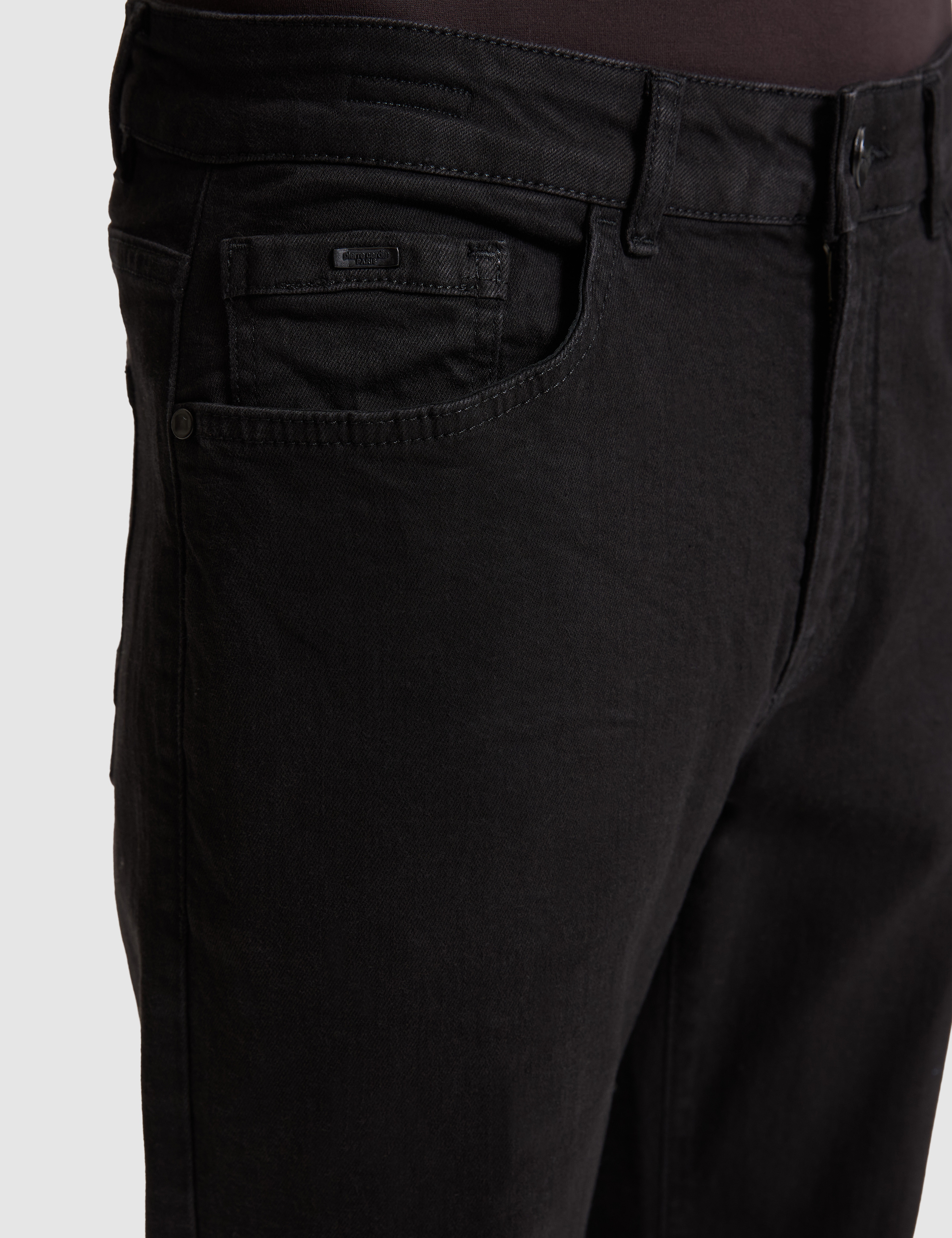 Siyah Straight Fit Jean Pantolon