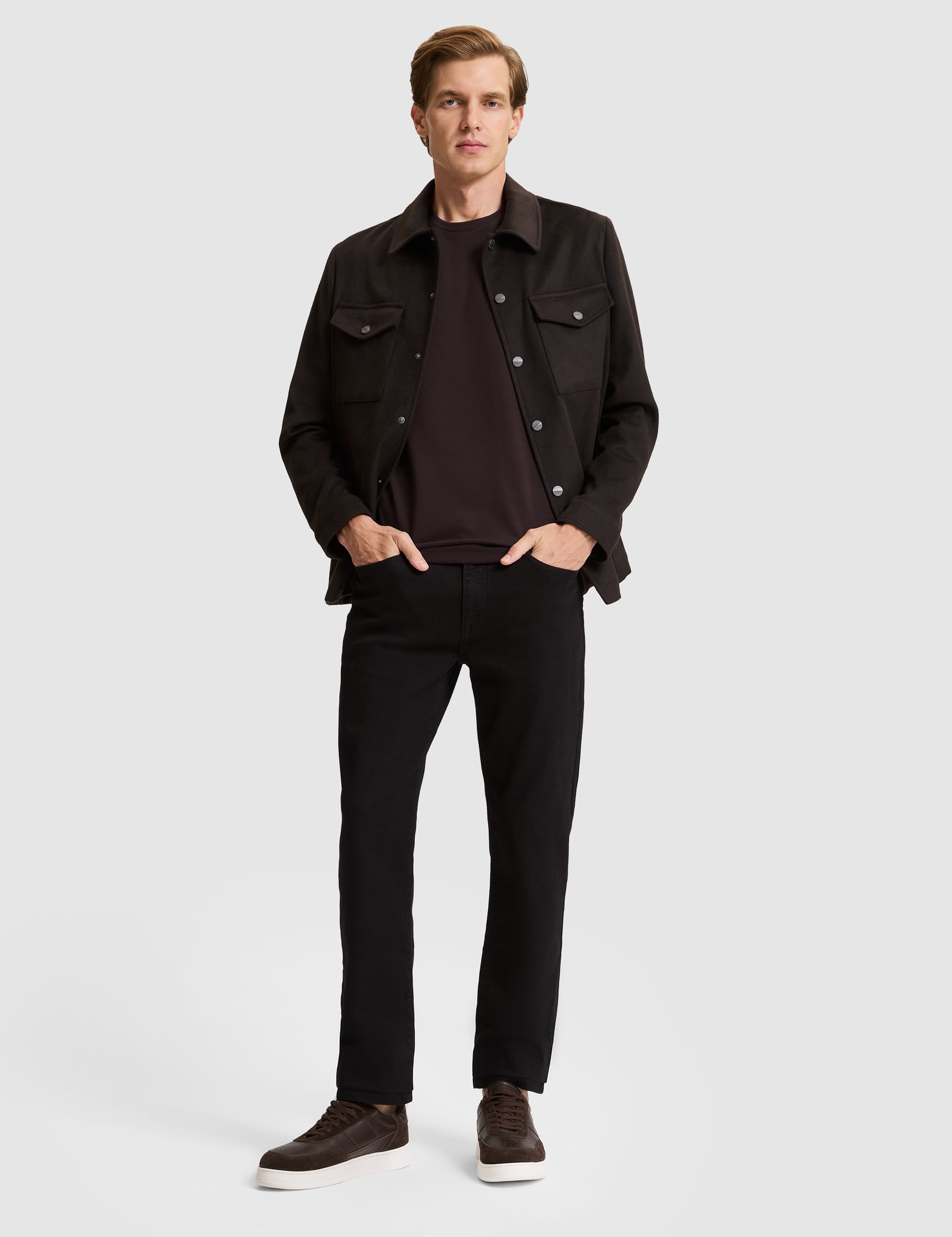 Siyah Straight Fit Jean Pantolon