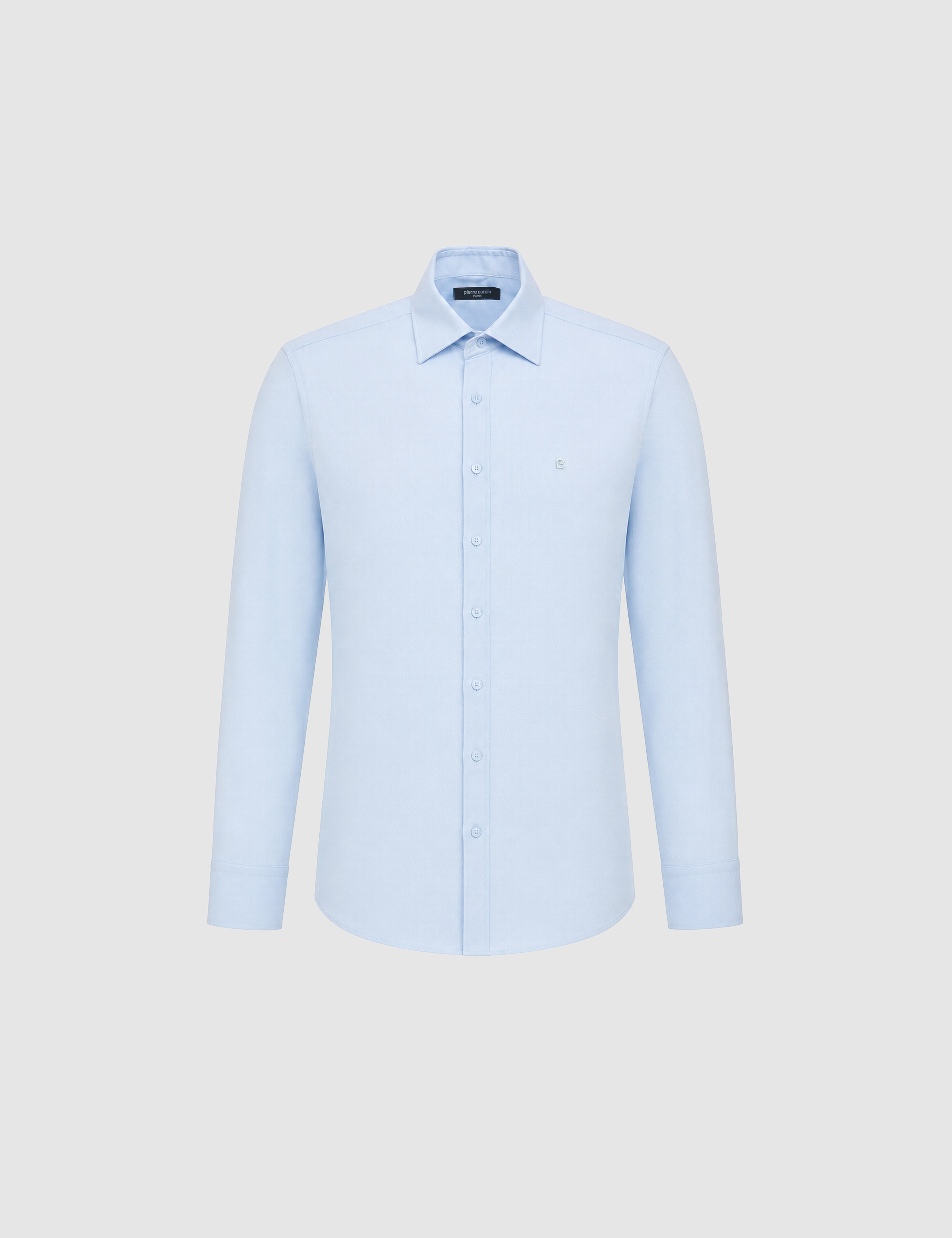 Açık Mavi Slim Fit Uzun Kollu Gömlek