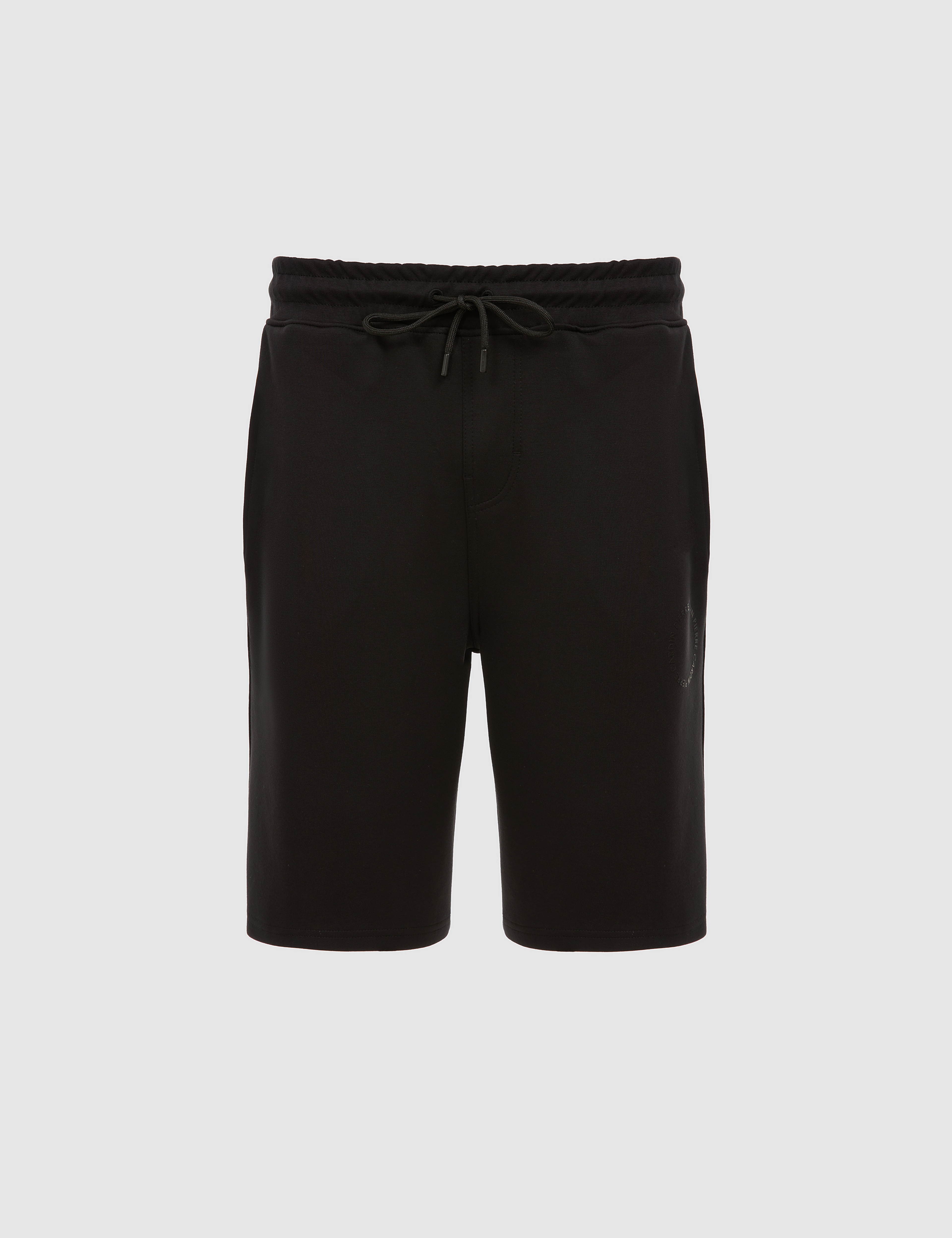 Siyah Comfort Fit Örme Şort