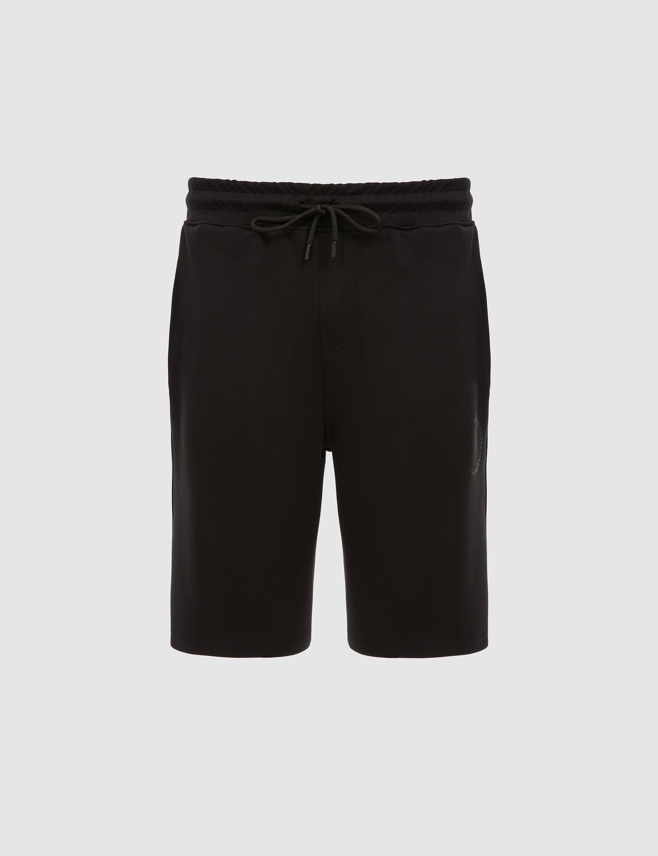 Siyah Comfort Fit Örme Şort