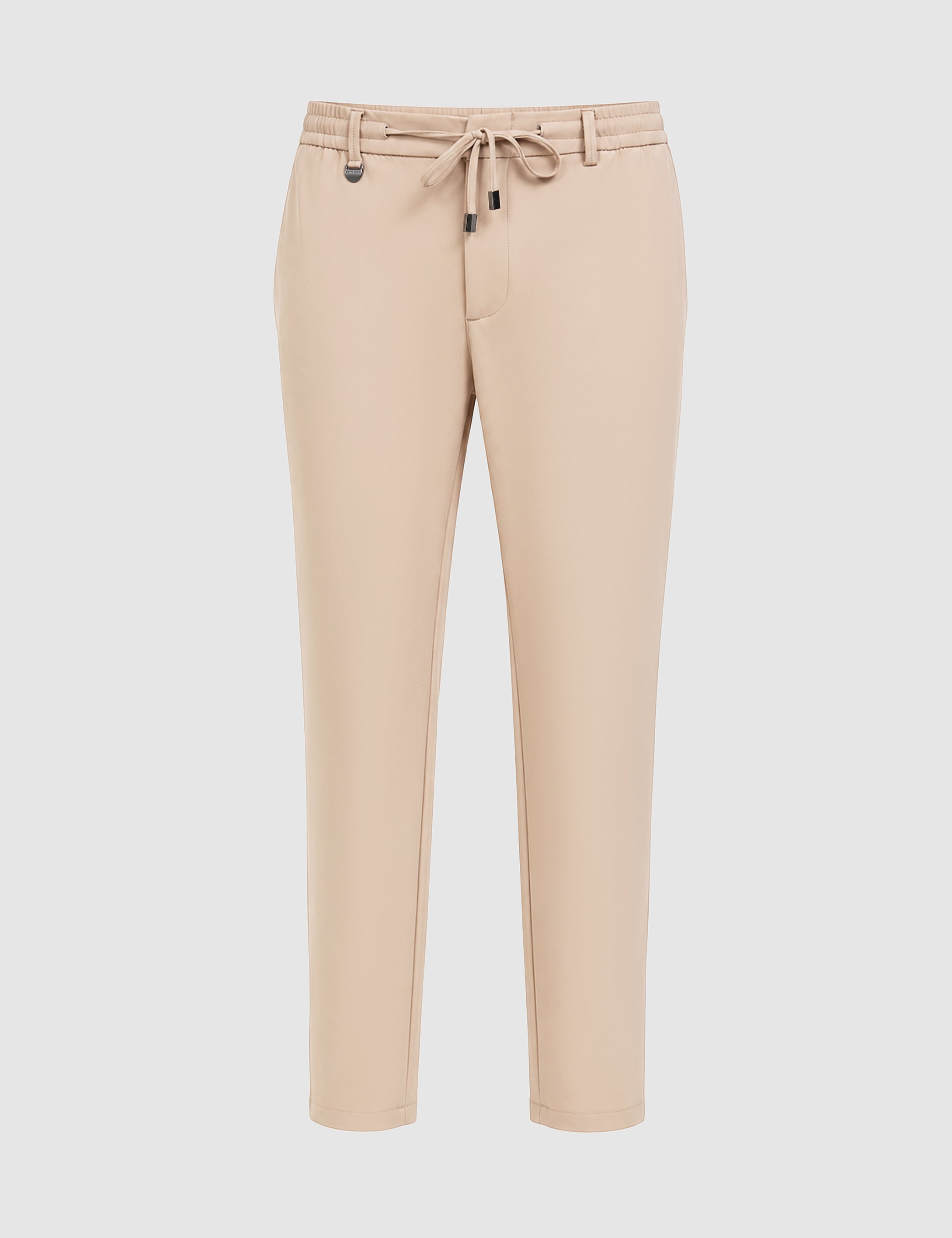 Bej Beli Kordonlu Klasik Jogger Pantolon - 50324220195