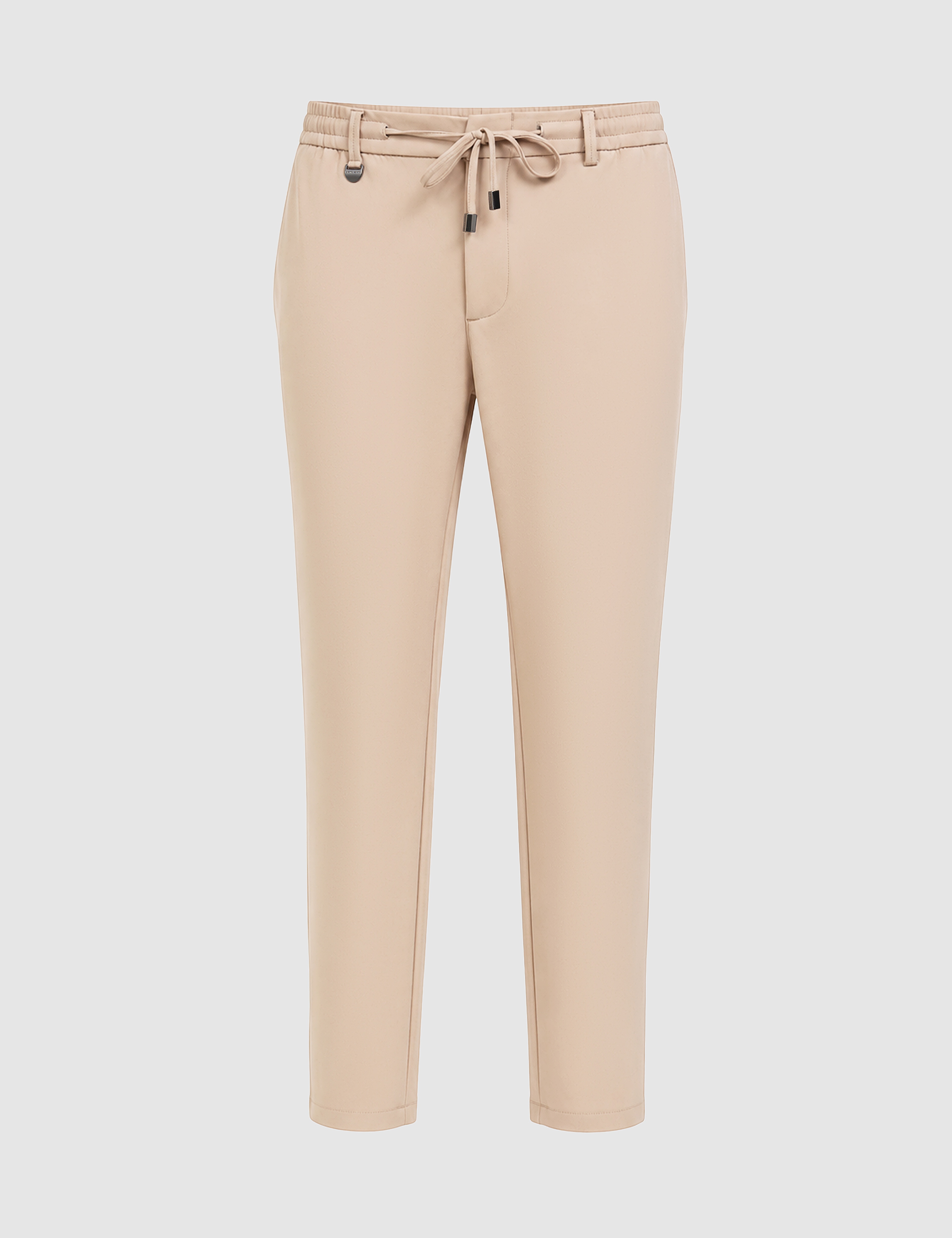 Bej Beli Kordonlu Klasik Jogger Pantolon - Image 7