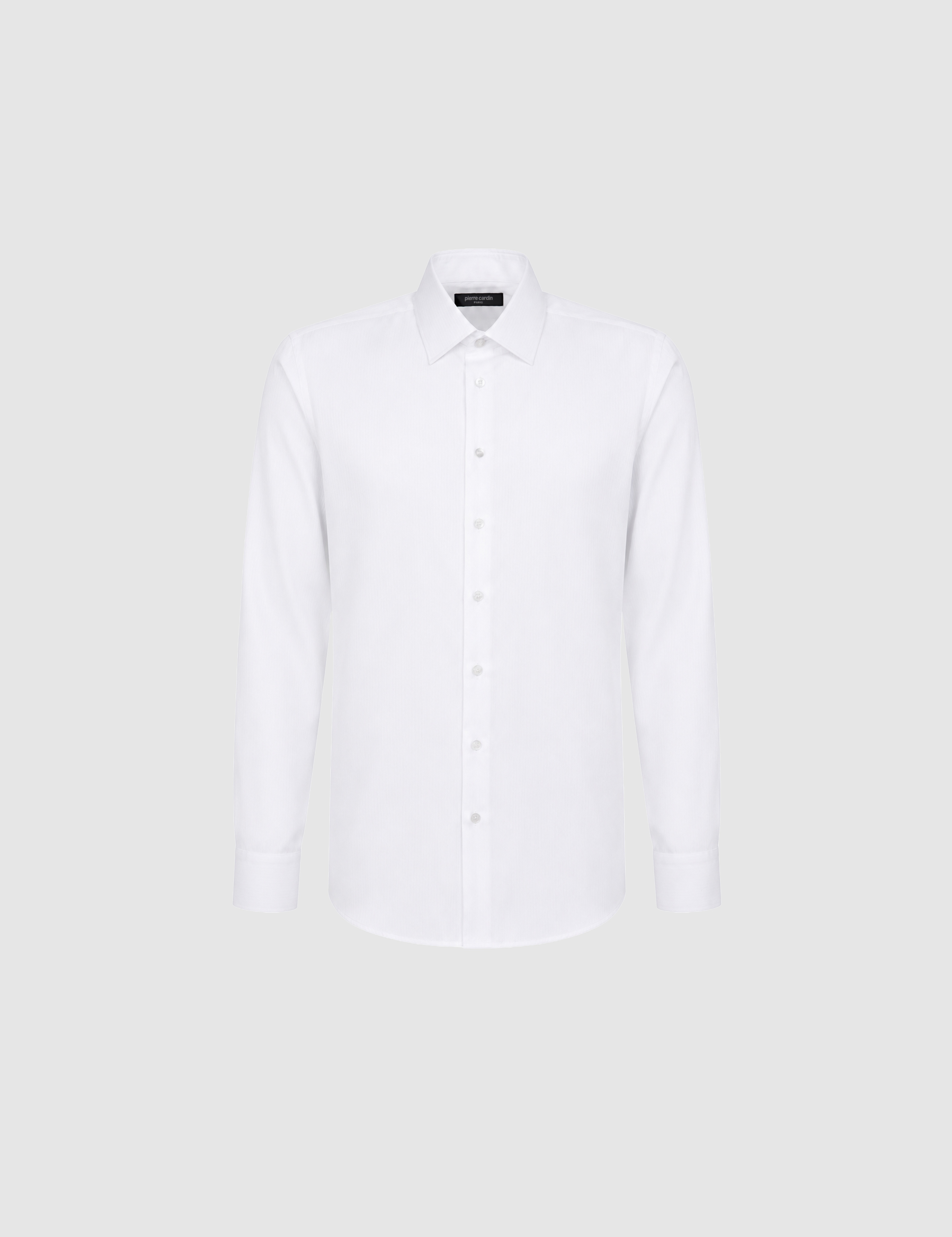 Beyaz Slim Fit Uzun Kollu Gömlek - Image 7