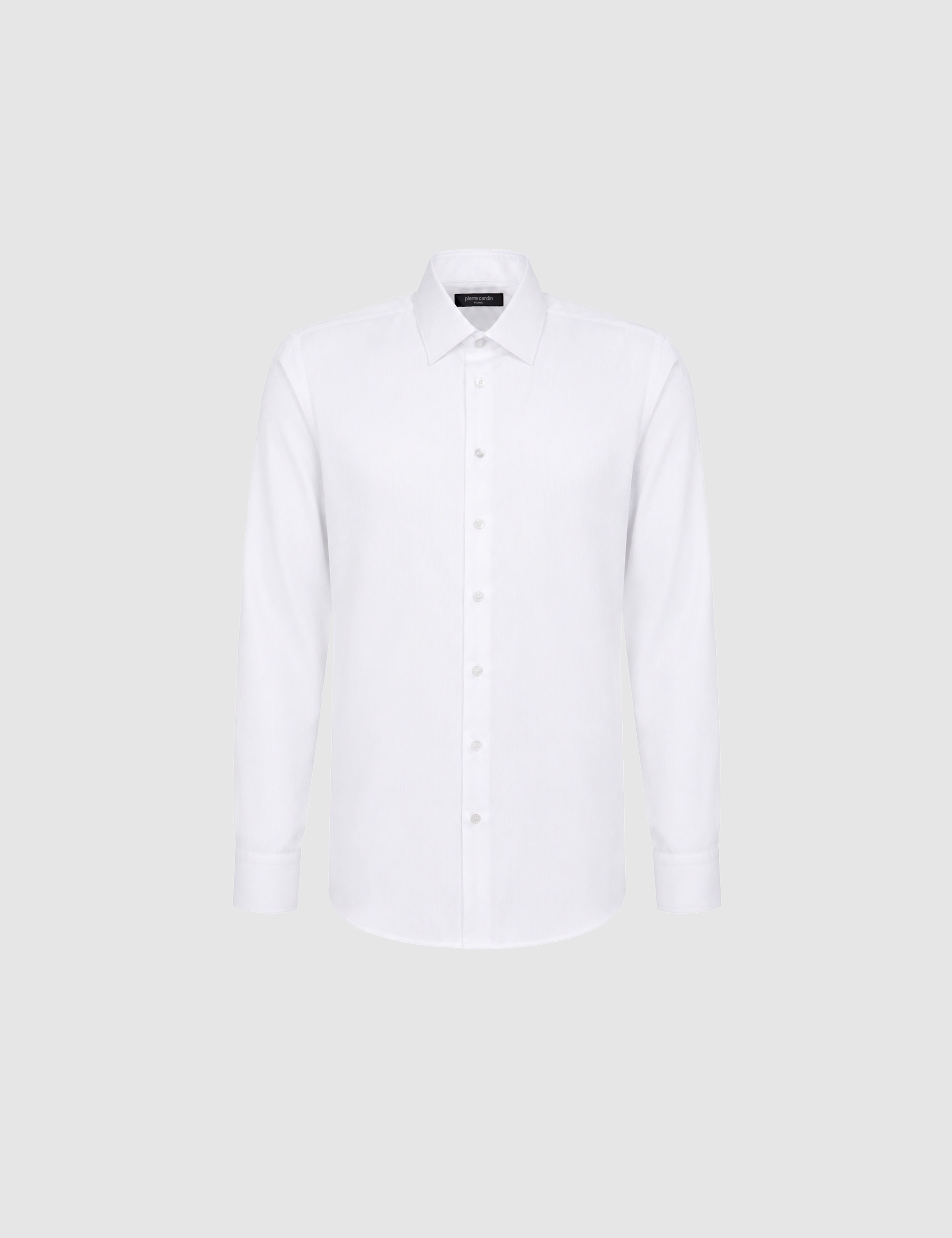Beyaz Slim Fit Uzun Kollu Gömlek