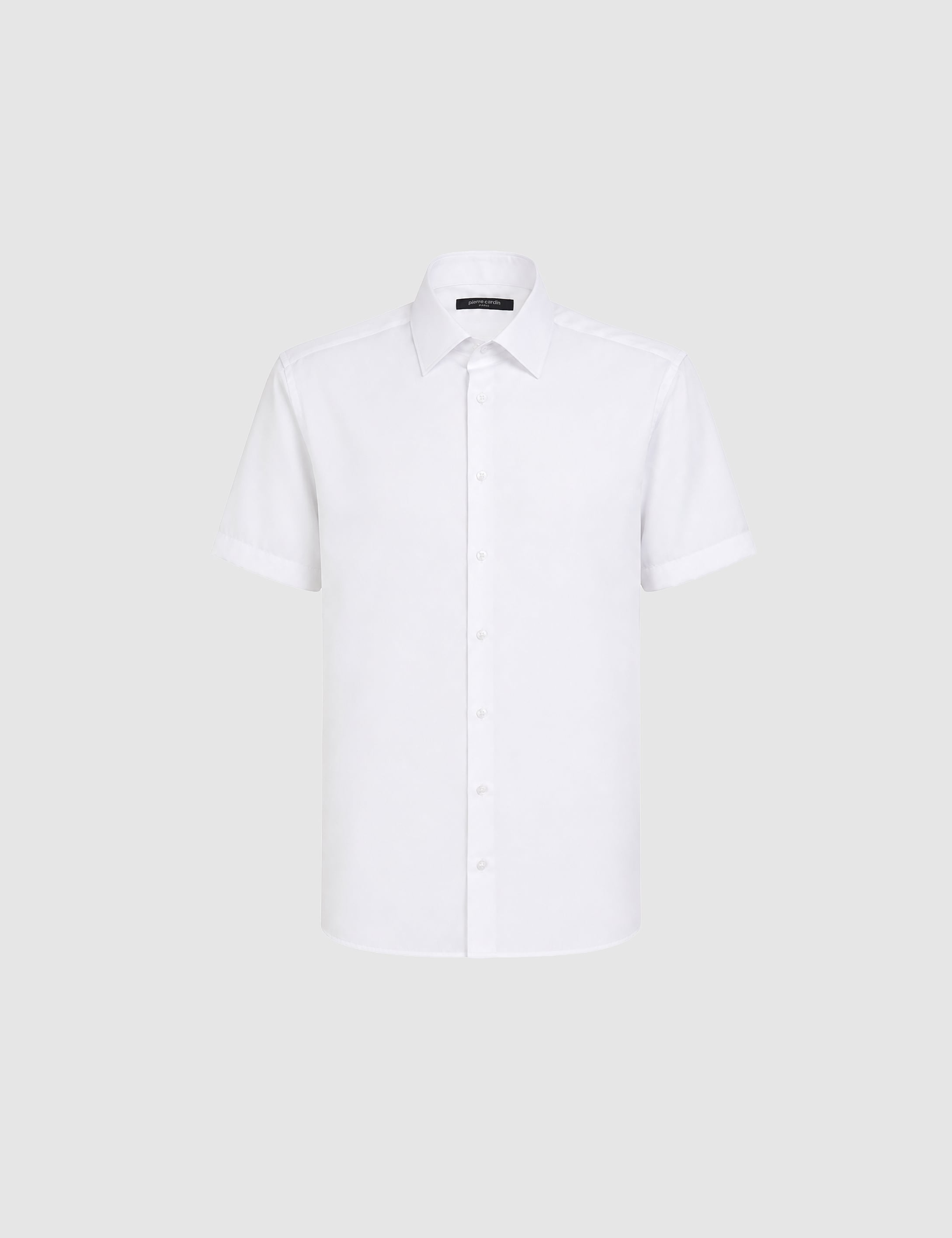Beyaz Non İron Kolay Ütülenebilir Regular Fit Kısa Kollu Basic Gömlek - 50325154008