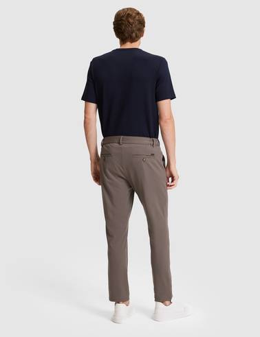 Vizon Slim Fit Beli Lastikli Kordonlu Jogger Kanvas Pantolon