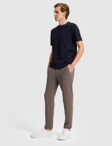 Vizon Slim Fit Beli Lastikli Kordonlu Jogger Kanvas Pantolon